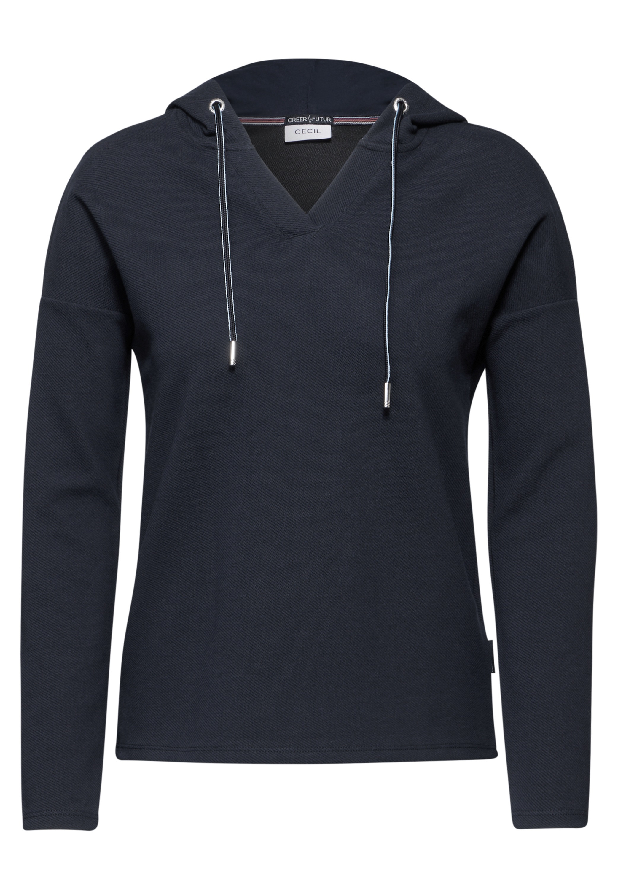 Cecil Langarmshirt, mit Kapuze mit Tunnelzugband