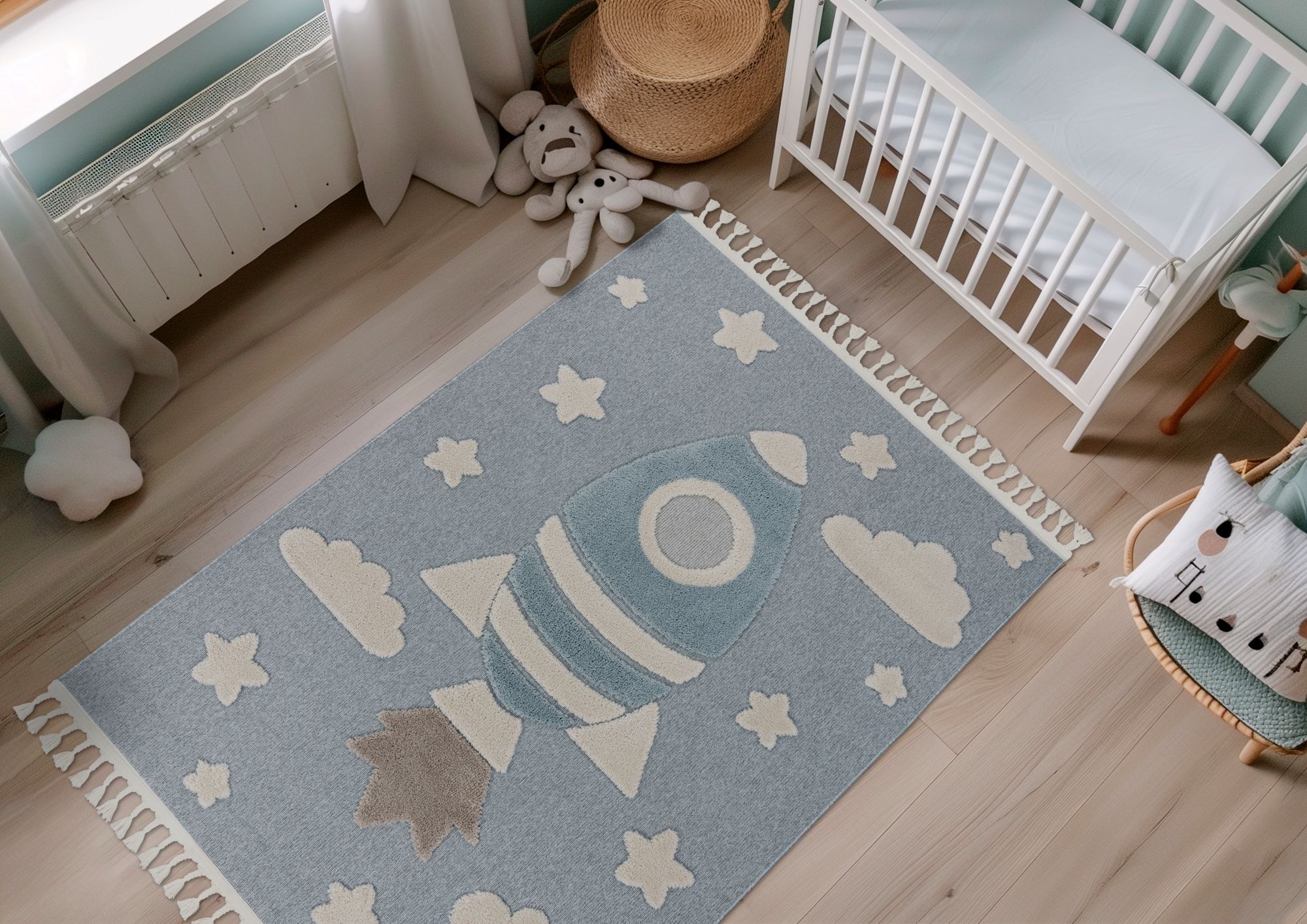 Kayoom Kinderteppich "Modena 416" rechteckig 11 mm Höhe auch in rund, Kurzf günstig online kaufen