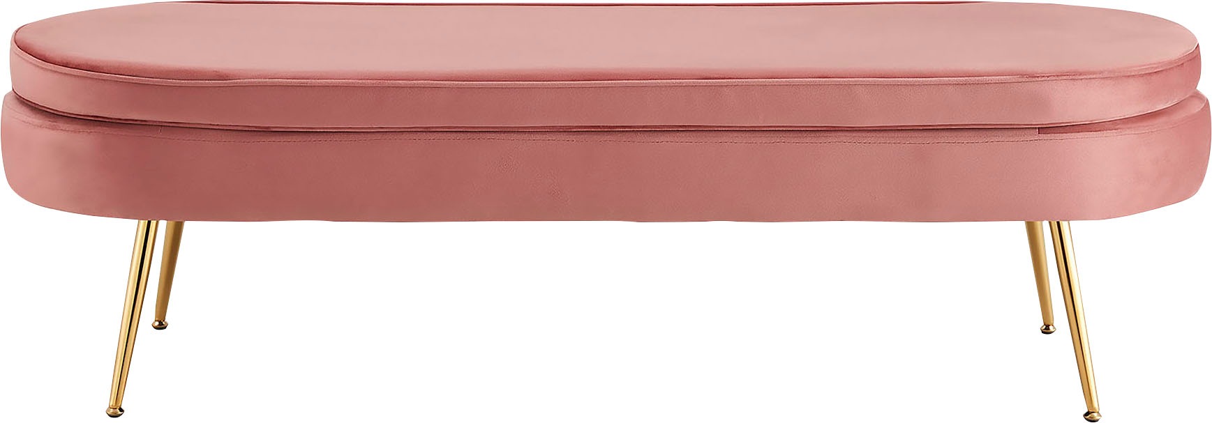 SalesFever Polsterbank "Clam Elegante Polsterbank" Eleganz in Gold: Breite günstig online kaufen