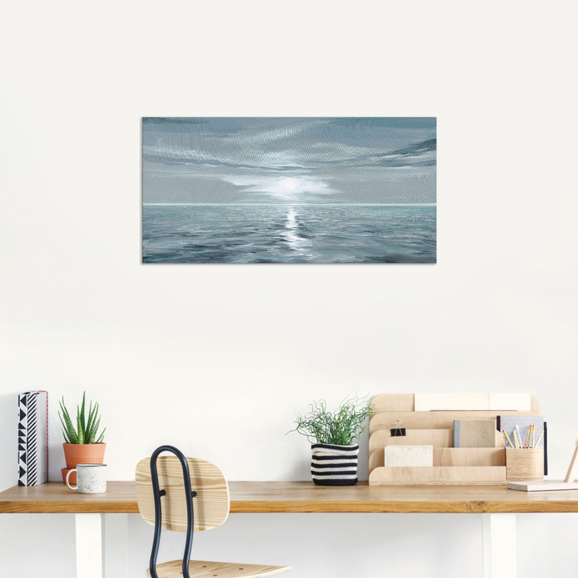 Artland Wandbild »Eisblaues Meer«, Gewässer, (1 St.), als Alubild, Outdoorbild, Leinwandbild, Poster, Wandaufkleber
