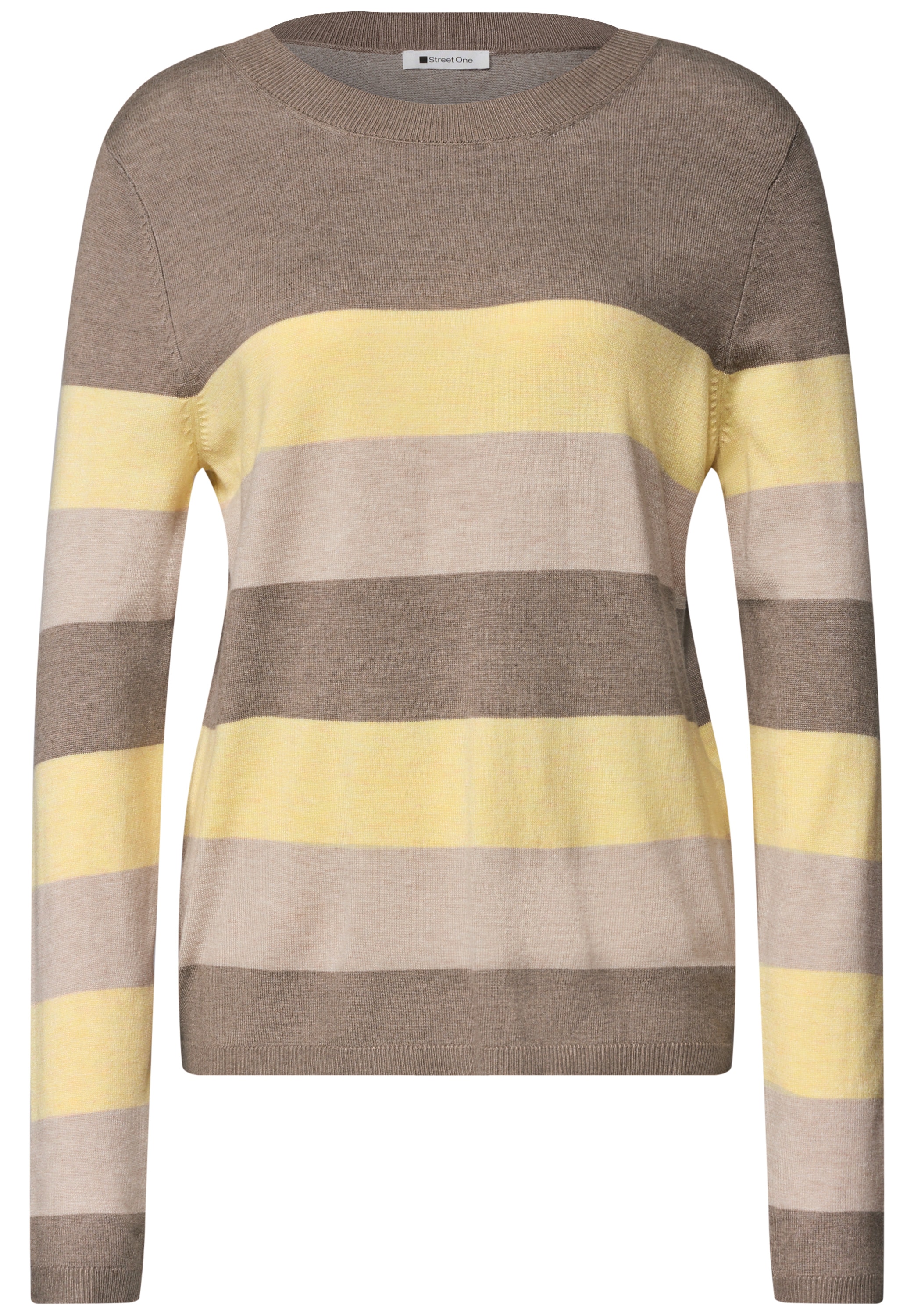 STREET ONE Streifenpullover aus Feinstrick
