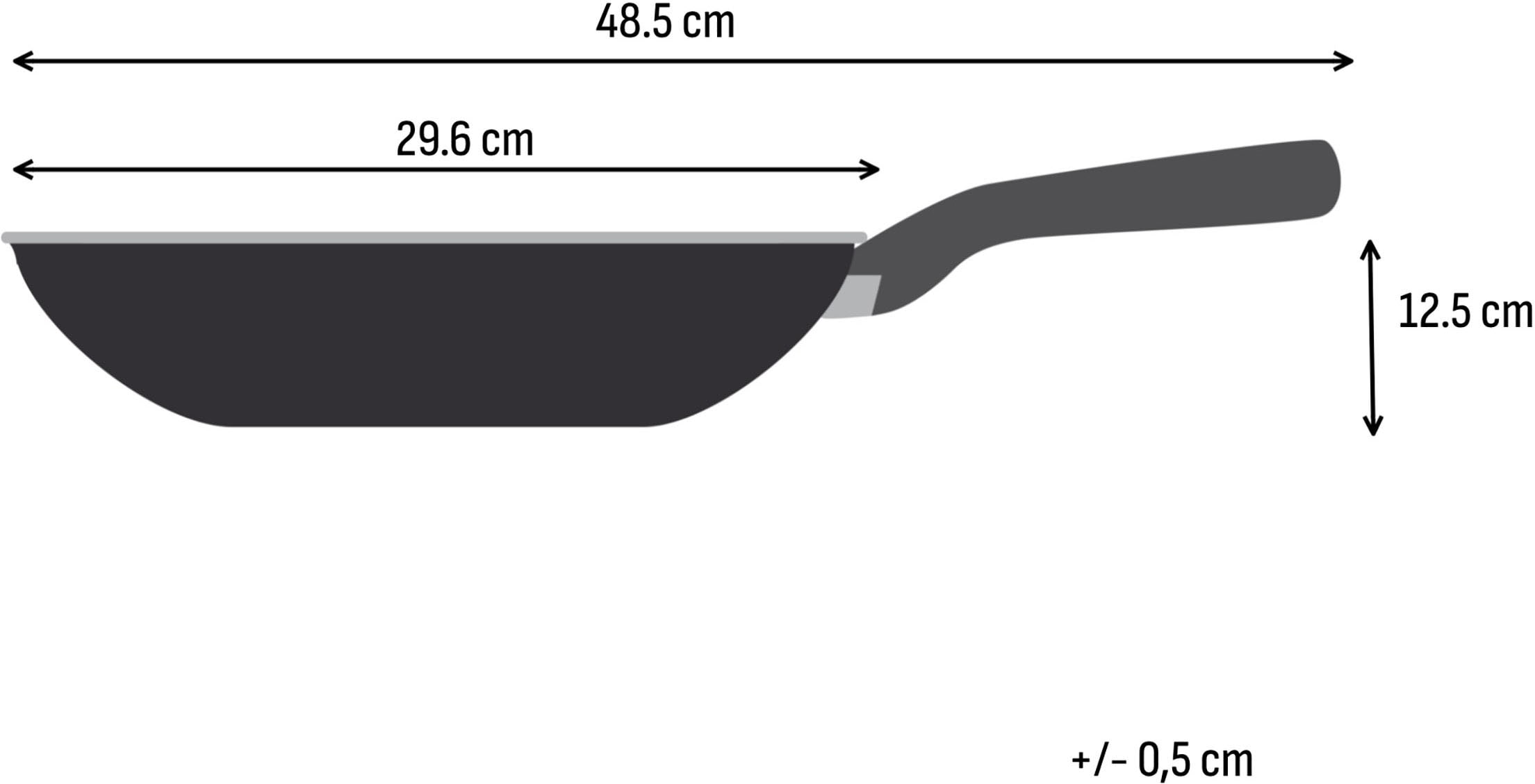 Tefal Wok »Emotion+« Edelstahl 1 tlg. Premium Edelstahl, Induktion, spülmaschinenfest, hochglanzpoliert