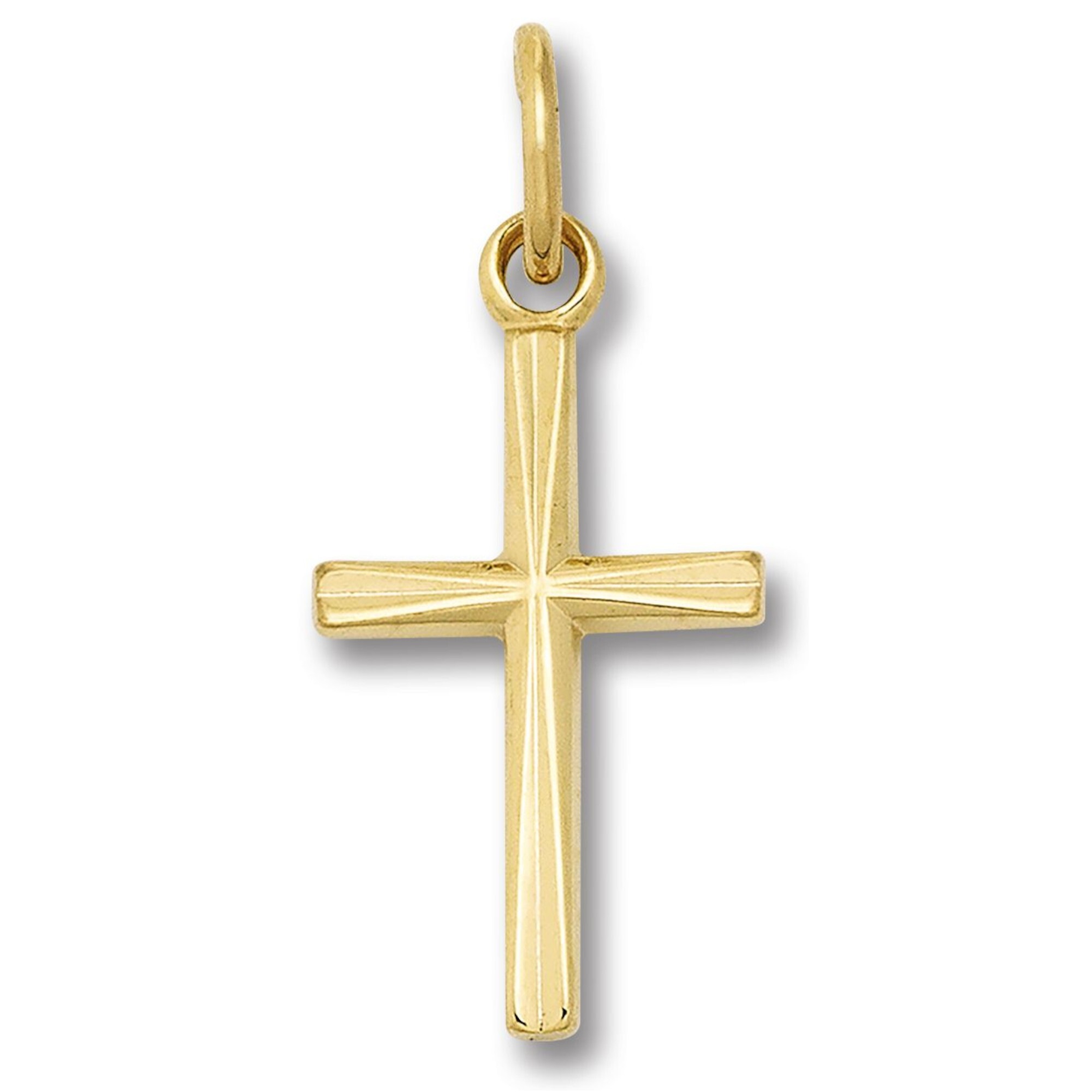 Kette mit Anhänger ONE ELEMENT "Schmuckset - Set mit Halskette Kreuz Anhänger aus 333 Gelbgold", gold, Halsketten, Damen, Gelbgold 333 Gold, Gelbgold 333, Gold, Bedeutungsvoll & zeitlos – ein Begleiter mit Persönlichkeit