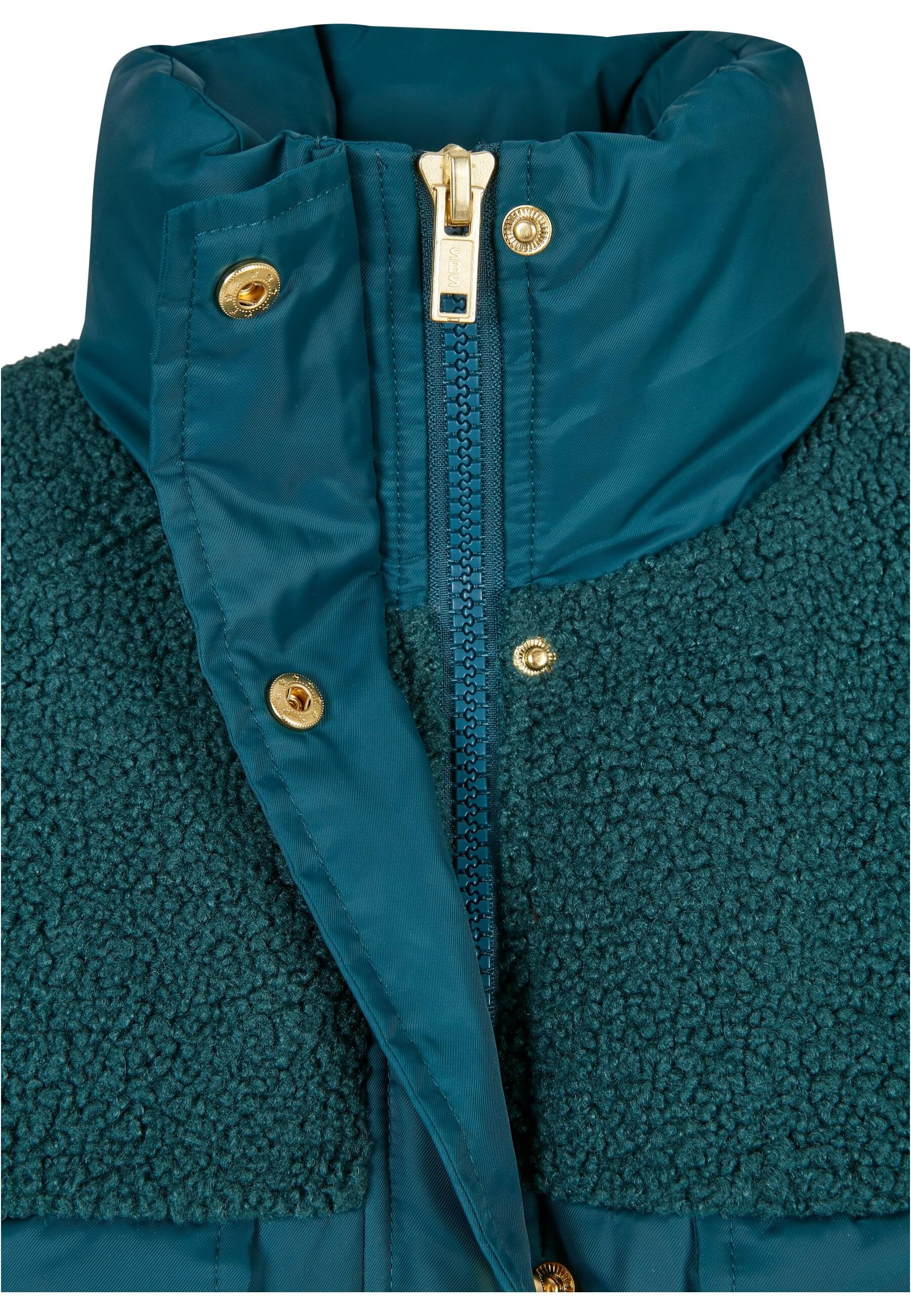 URBAN CLASSICS Winterjacke »Urban Classics Damen Ladies Sherpa Mix Puffer Jacket«, (1 St.), ohne Kapuze