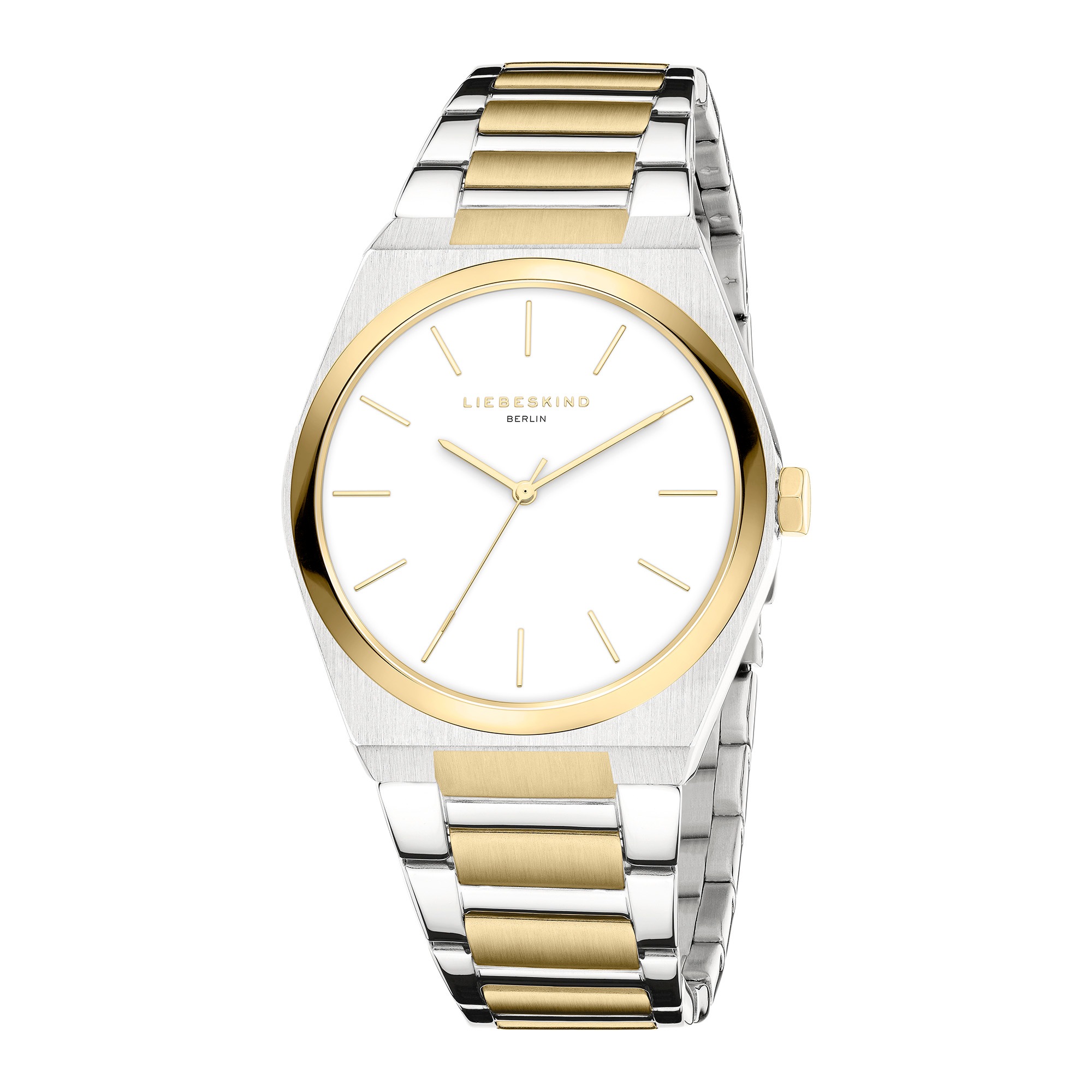 Liebeskind Berlin Quarzuhr »Minimalist 48 mm«, Armbanduhr, Damenuhr, Edelstahlarmband, analog