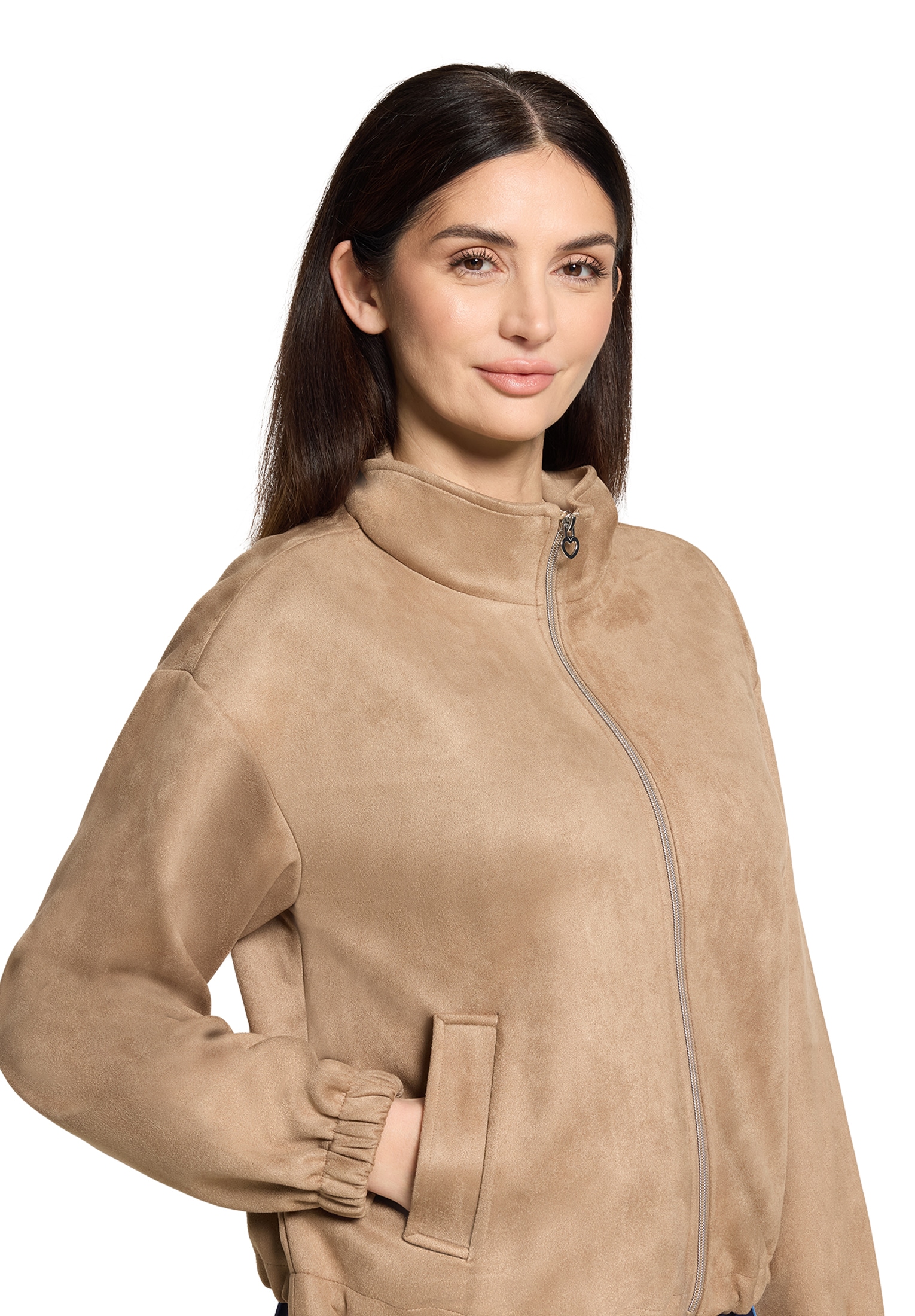 Cartoon Blouson »Damen mit Eingrifftaschen«