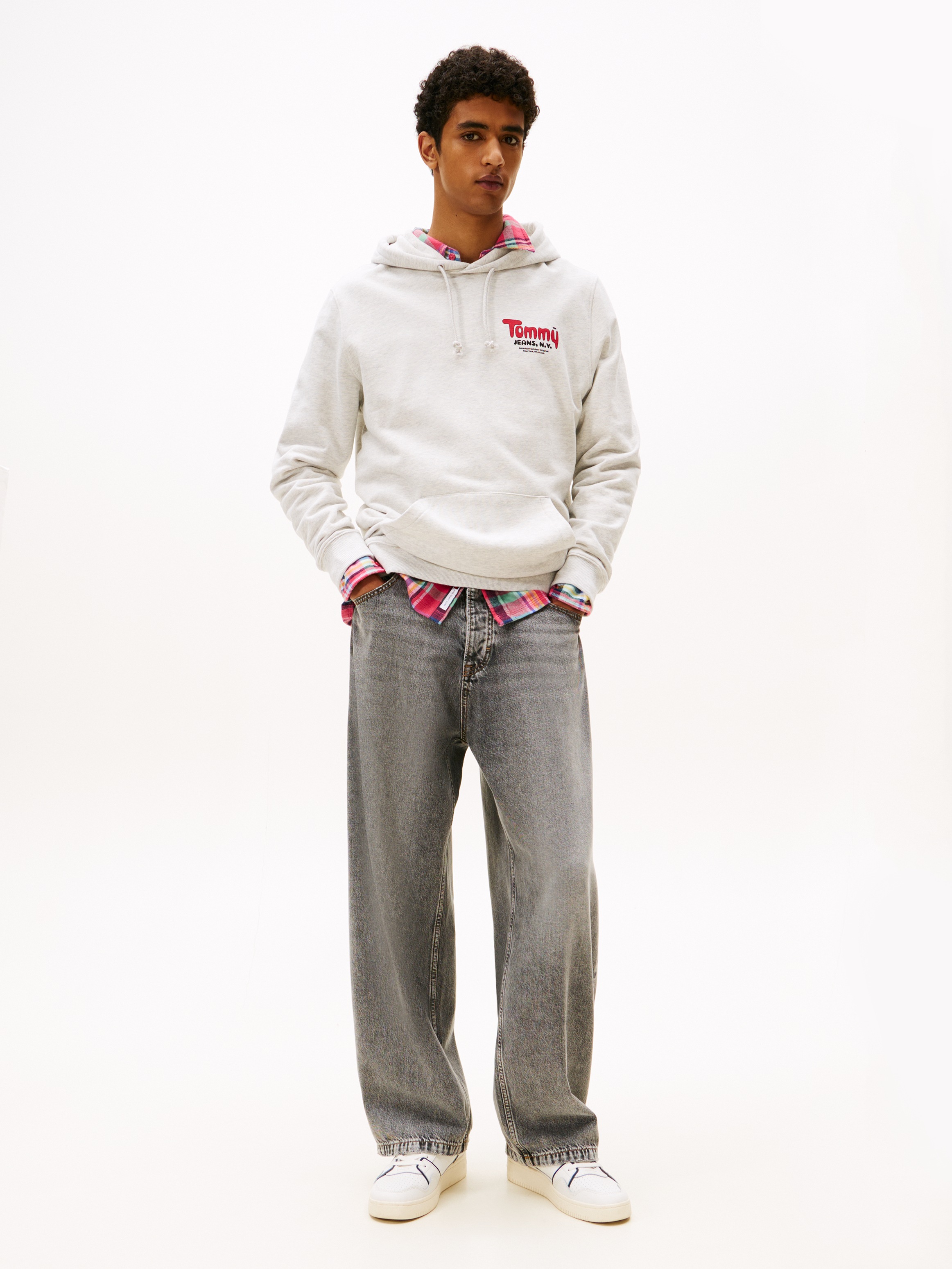 Thumbnail - Tommy Jeans Kapuzensweatshirt "FONT PLAY HOODIE" Regular fit mit Kapuze