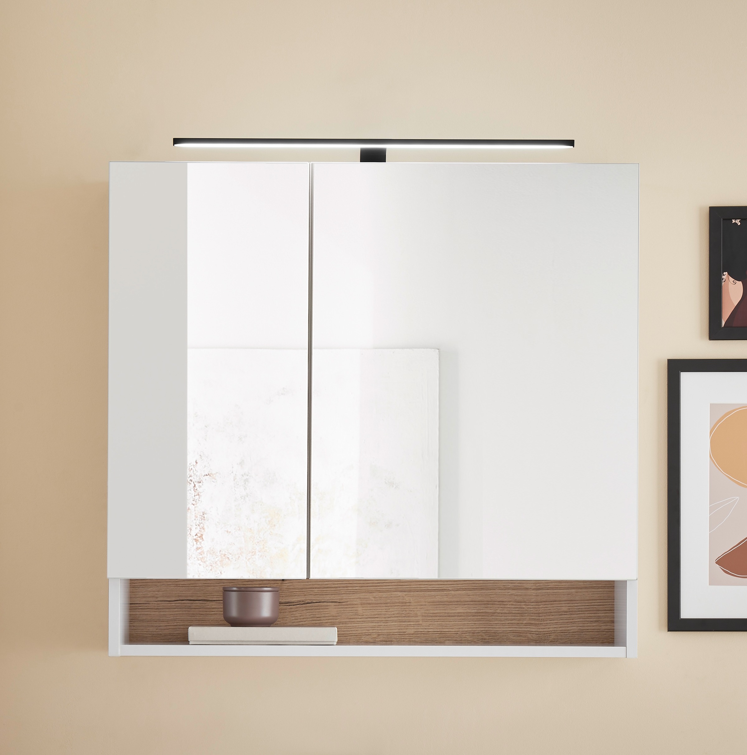 BASIC by Balculina Spiegelschrank "Denver Spiegelschrank, Badezimmerschrank günstig online kaufen