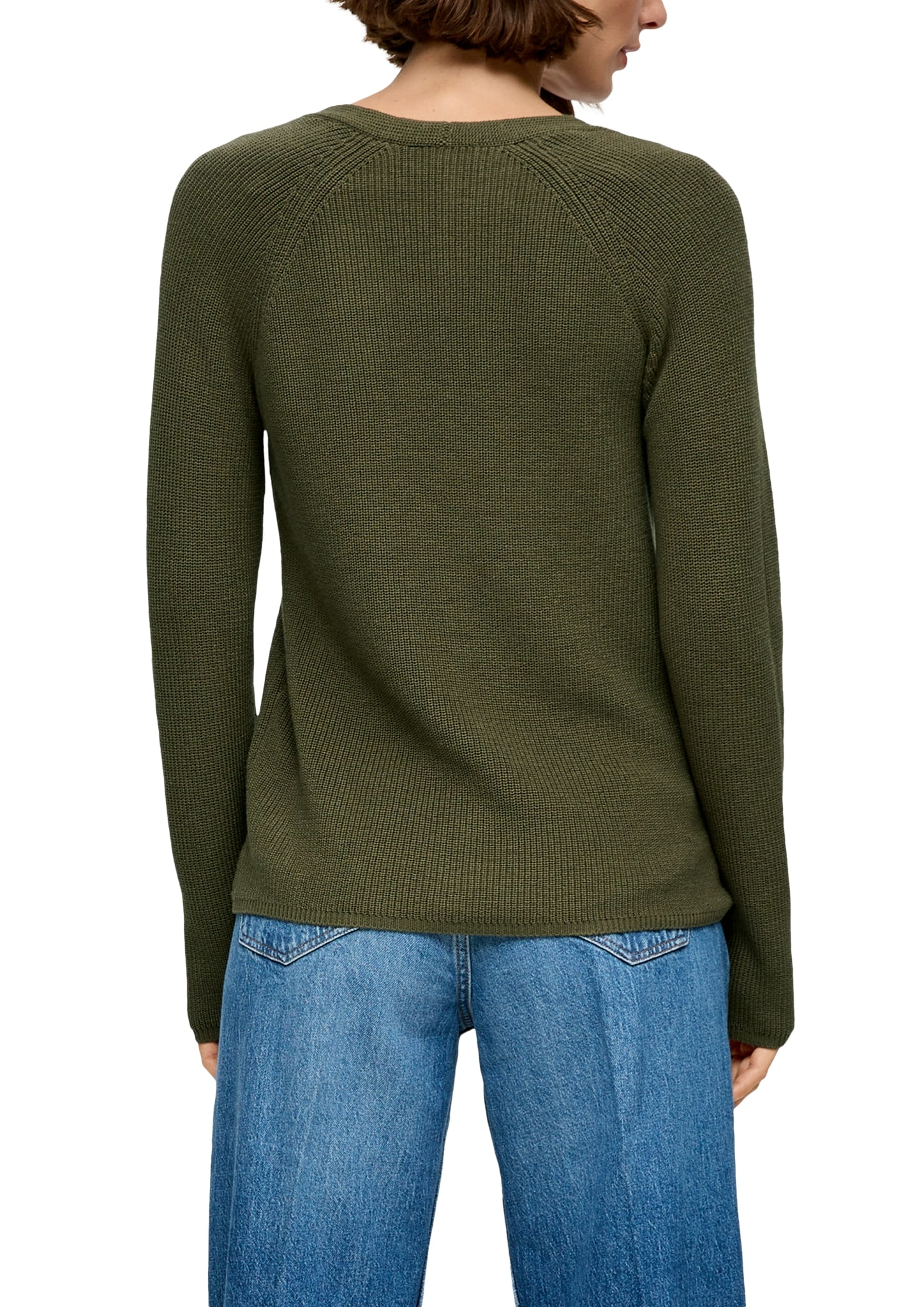 s.Oliver Strickpullover - Basic Strickpullover Damen - Pullover einfarbig-  günstig online kaufen