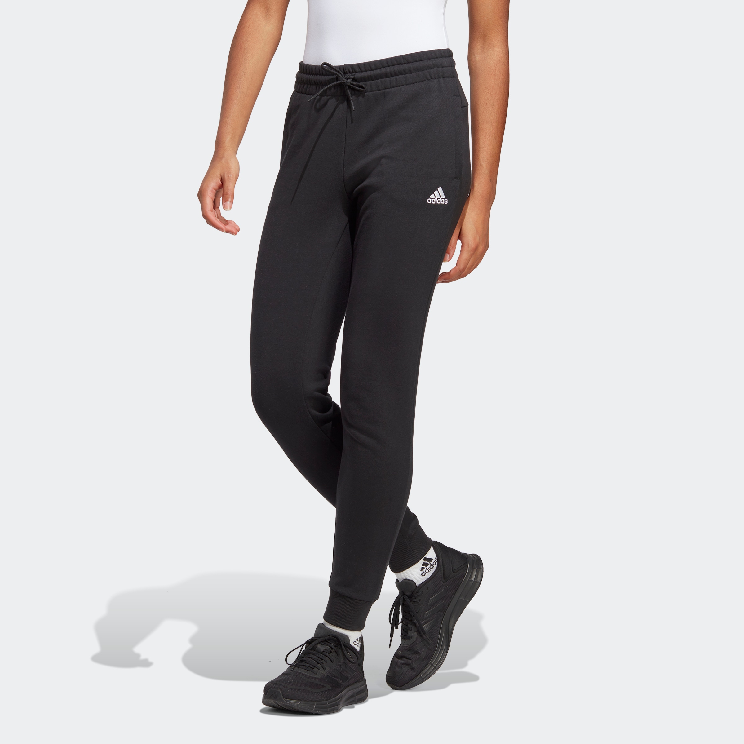 adidas Sportswear Sporthose "ESSENTIALS LINEAR FRENCH TERRY CUFFED HOSE", ( günstig online kaufen