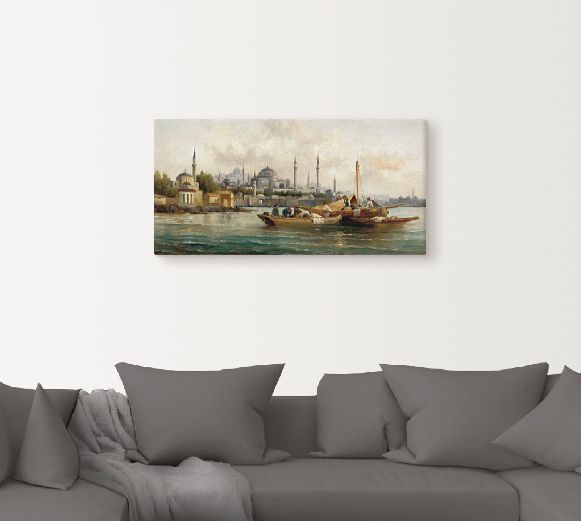 Artland Wandbild »Handelsschiffe vor Hagia Sophia«, Boote & Schiffe, (1 St.), als Leinwandbild, Poster, Wandaufkleber in verschied. Größen