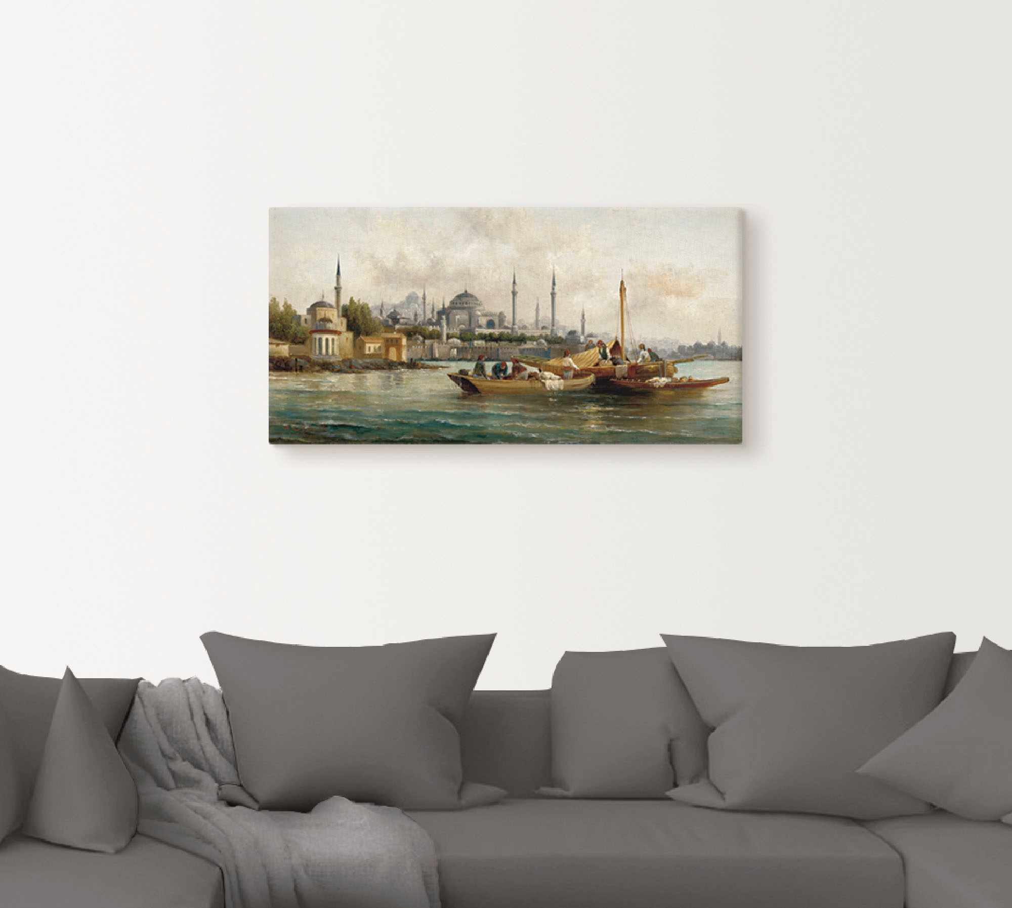 Artland Wandbild "Handelsschiffe vor Hagia Sophia" Boote & Schiffe 1 Stk. t günstig online kaufen