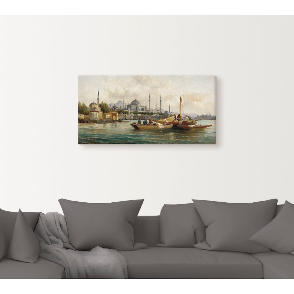 Artland Wandbild »Handelsschiffe vor Hagia Sophia«, Boote & Schiffe, (1 St.)