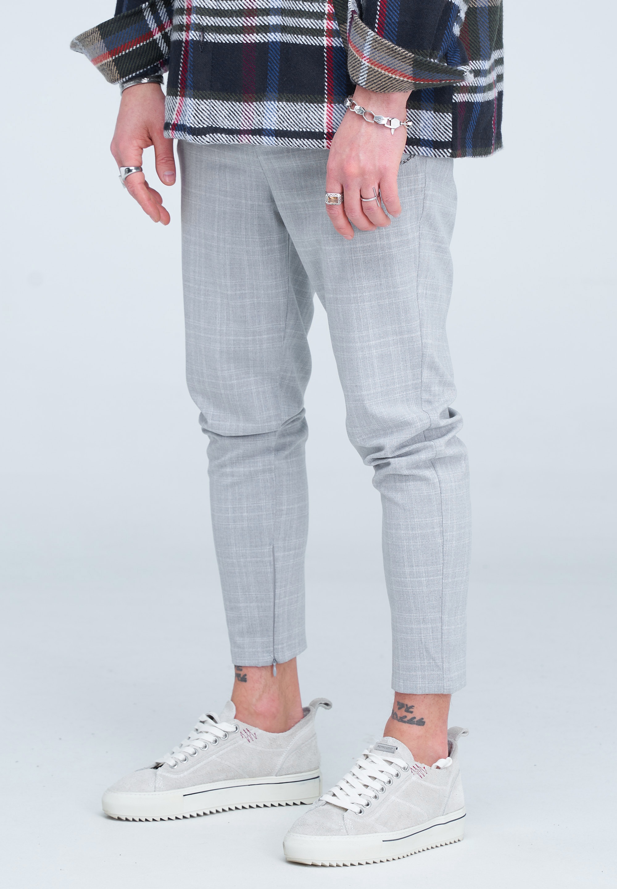 behype Chinohose "HENNRY", mit modischem Glencheck-Muster günstig online kaufen