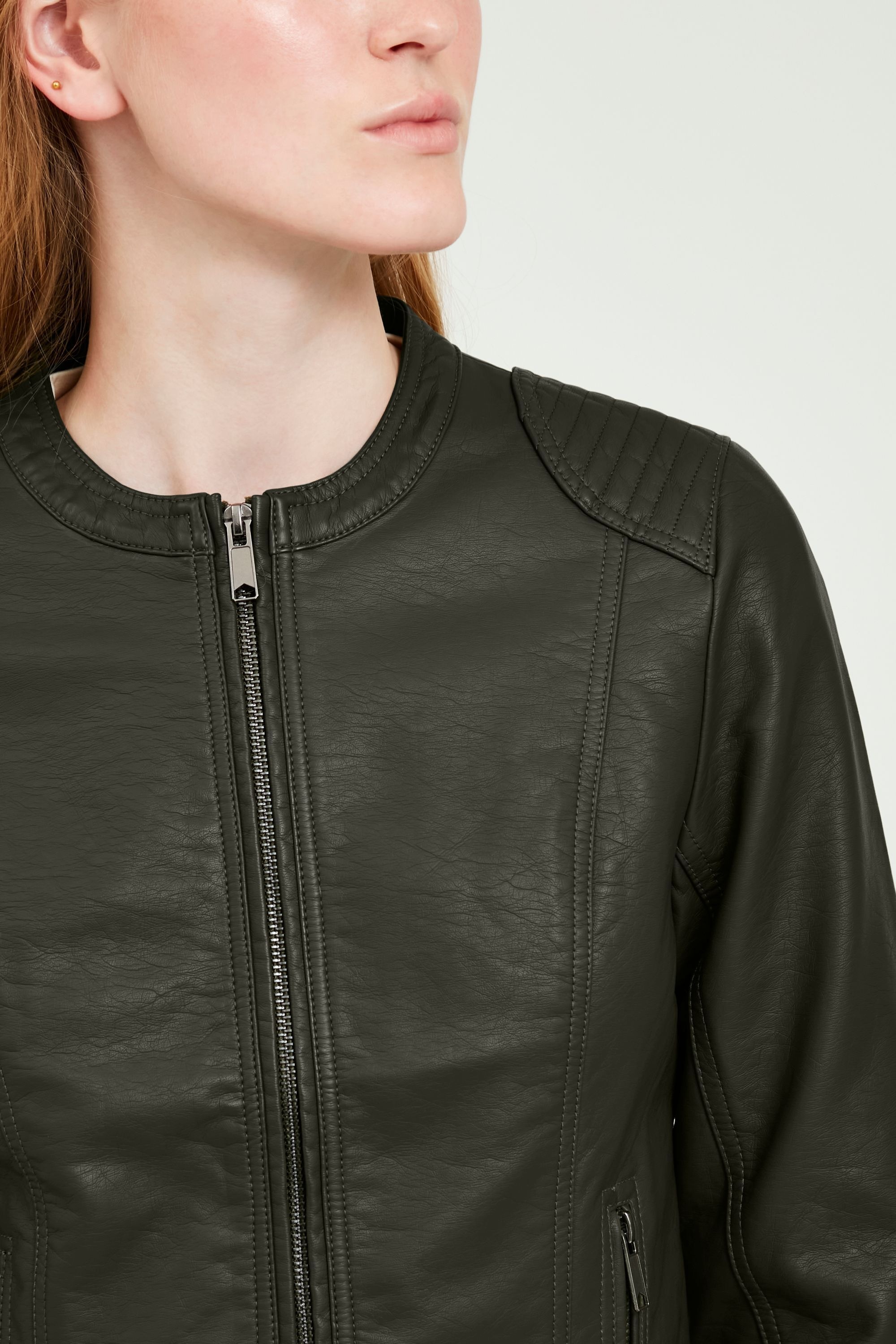 b.young Lederimitatjacke »Lederimitatjacke BYAcom«, ohne Kapuze