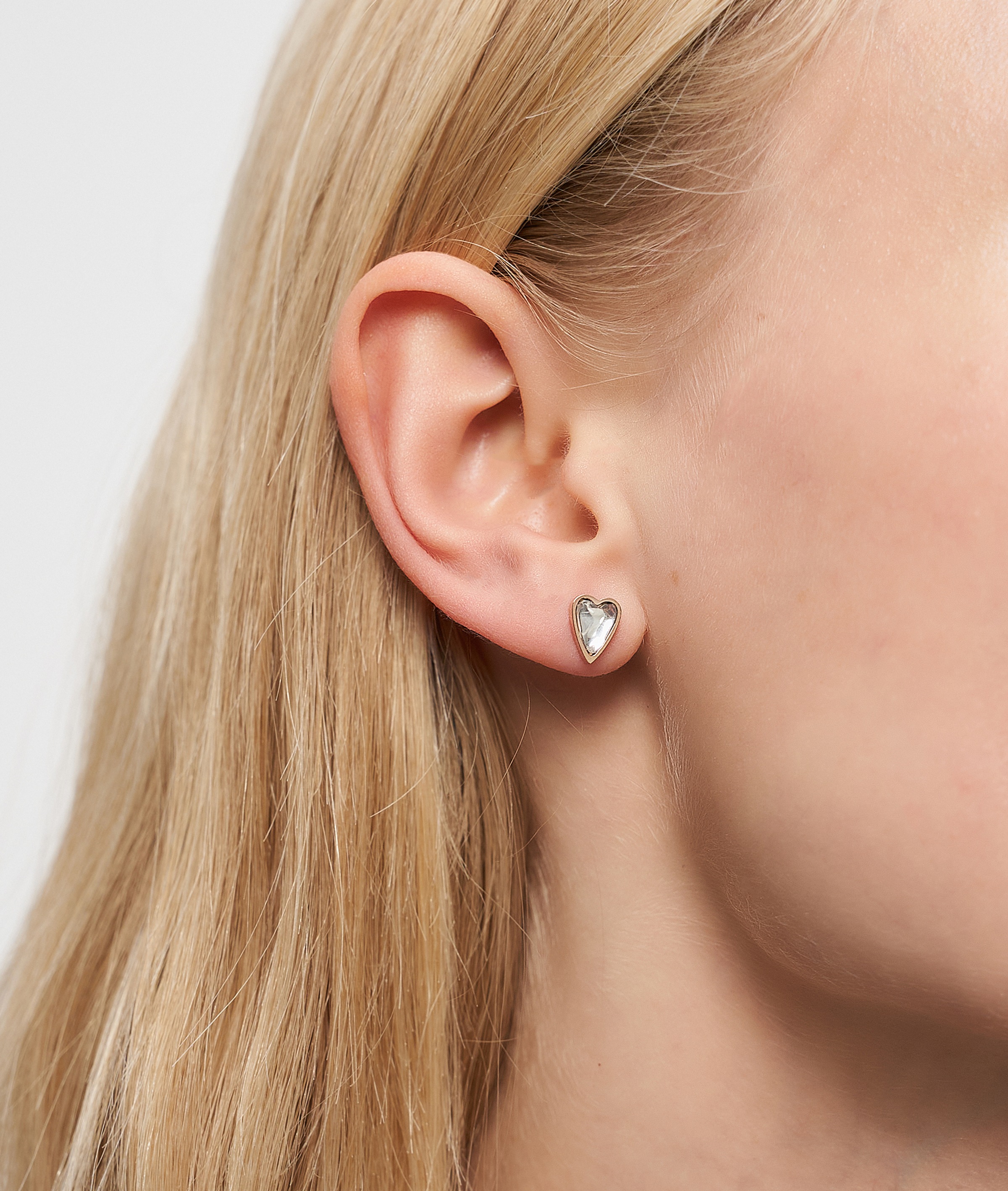 Liebeskind Berlin Paar Ohrstecker »Schmuck Geschenk Edelstahl Ohrringe Glass Heart« mit Glasstein