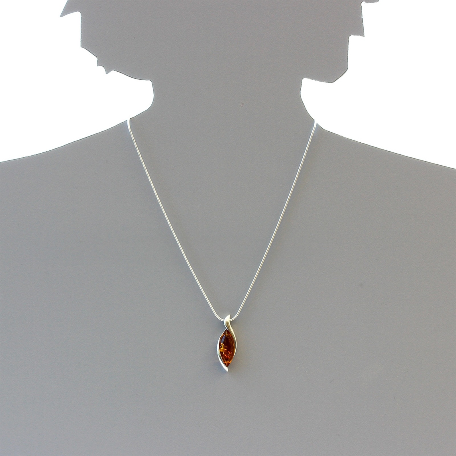 OSTSEE-SCHMUCK Kette mit Anhänger »- Patricia - Silber 925/000 - Bernstein«