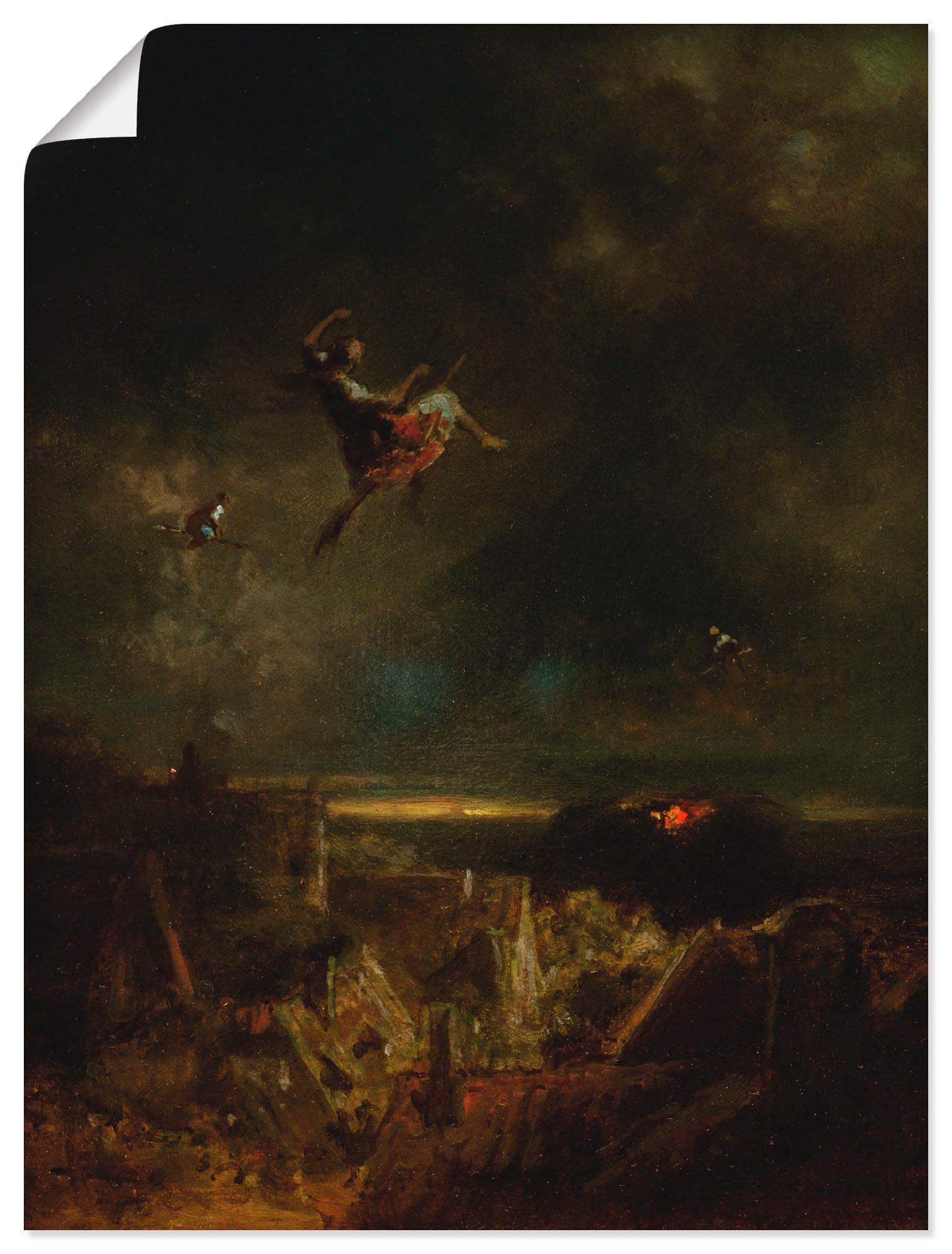 Poster oder Wandaufkleber BAUR 1875«, bestellen St.), in Dark »Hexenritt | (1 als Fantasy, Leinwandbild, Größen Wandbild Artland versch. Um