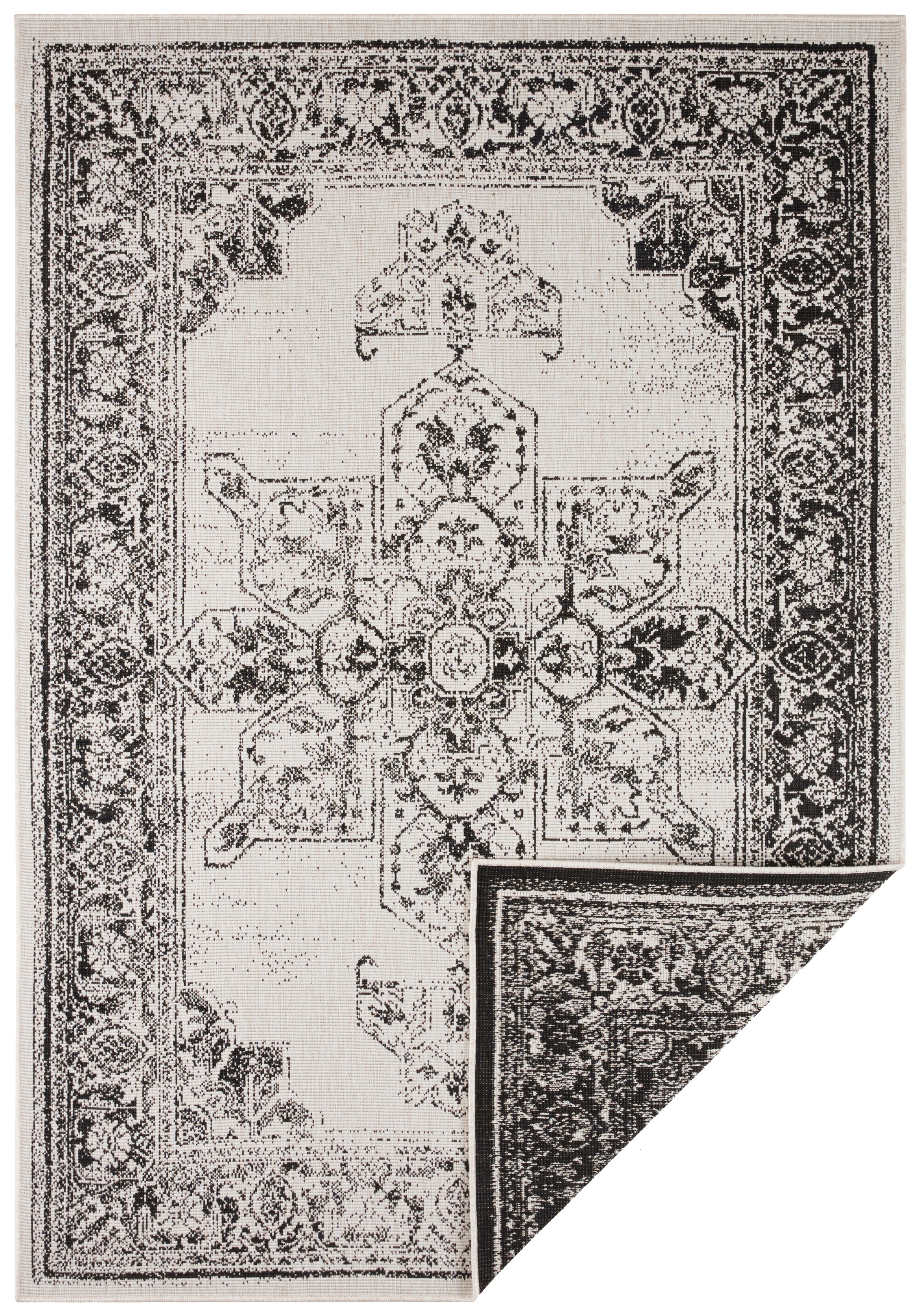 NORTHRUGS Teppich »Borbon Wendeteppich«, rechteckig, 5 mm Höhe, In-& Outdoor, Wetterfest, Balkon, Garten, Wohnzimmer, Wasserfest
