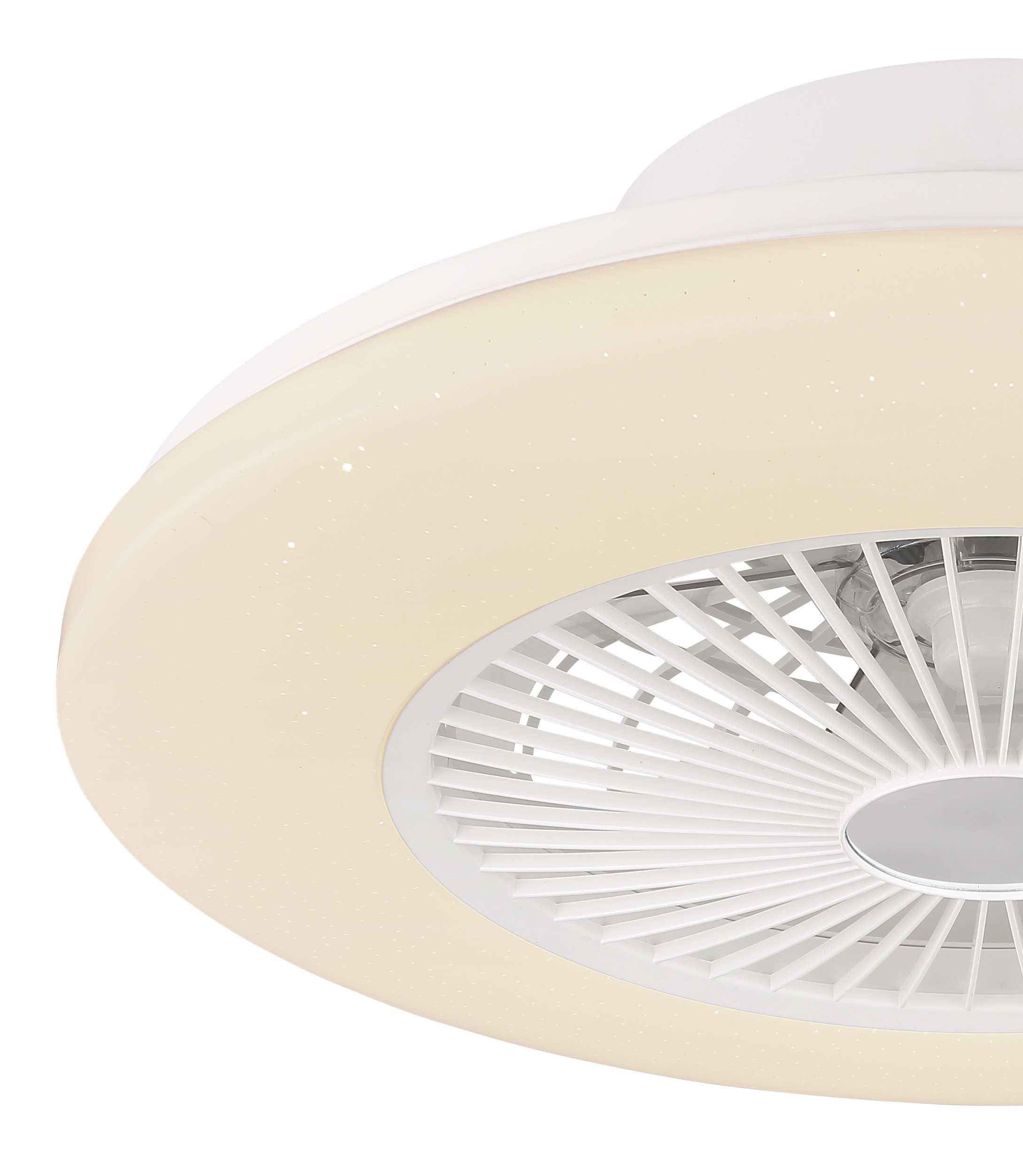 GLOBO LIGHTING Deckenleuchte »TRAVO« LED-Modul 1 Stk. Ventilator/ Küche / Wohnbereich / Schlafzimmer /schwarz / Flügel innen