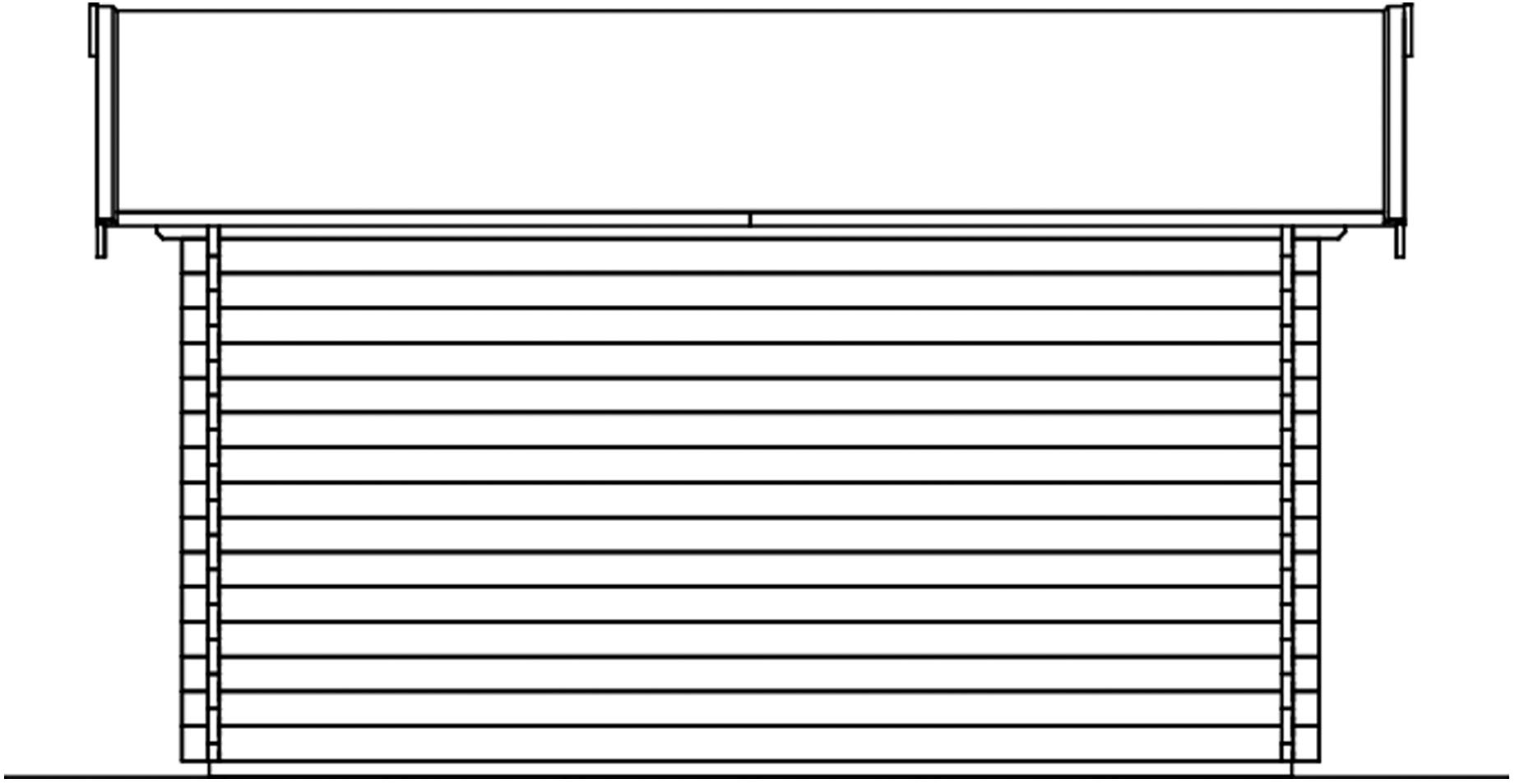 Skanholz Gartenhaus »Lugano 1« mit Lattung