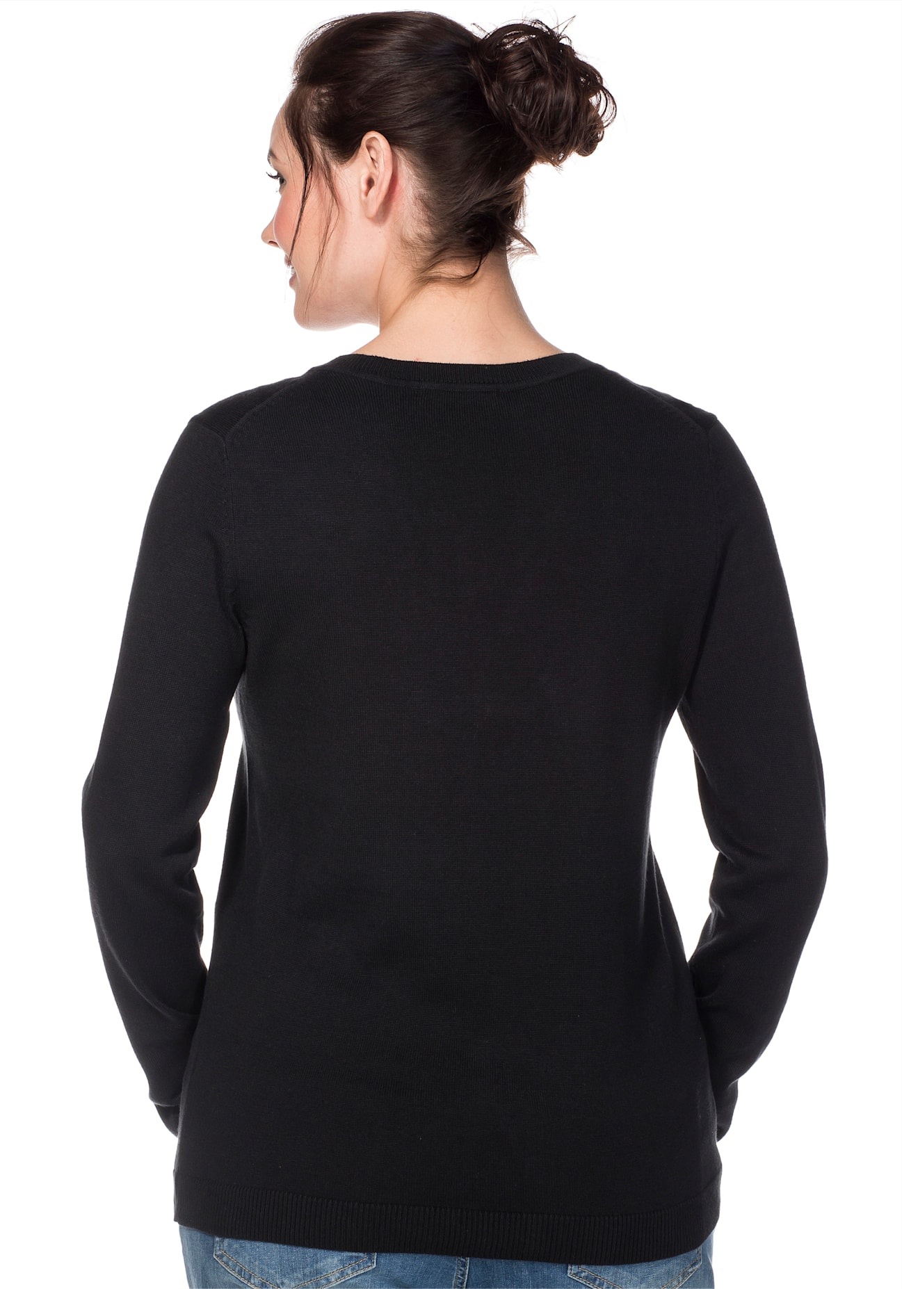 Sheego Strickpullover "V-Ausschnitt-Pullover" günstig online kaufen
