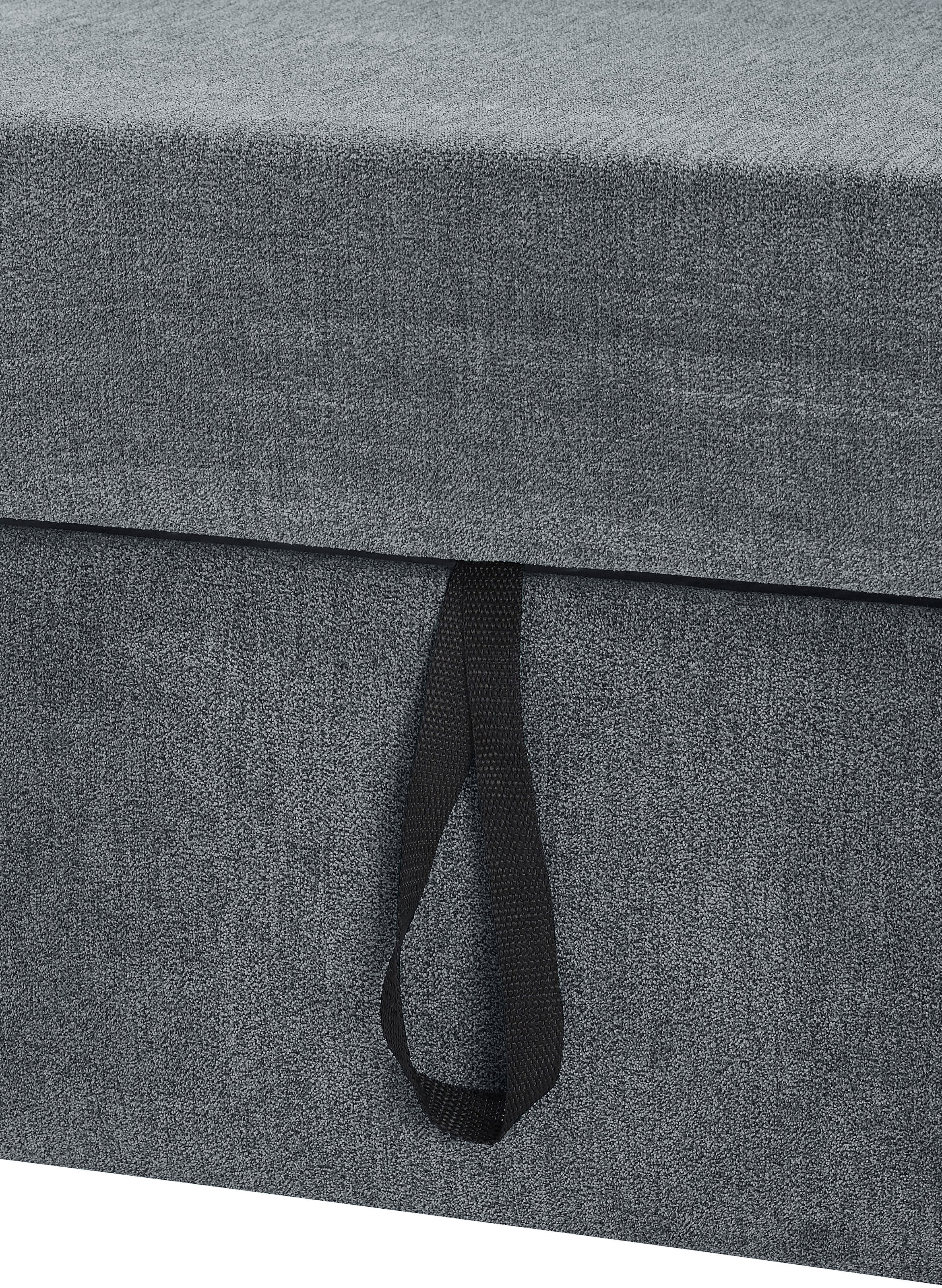 DOMO collection Ecksofa »Pegnitz, elegante Rückensteppung, zeitlose Formensprache, L-Form«, wahlweise mit Bettfunktion