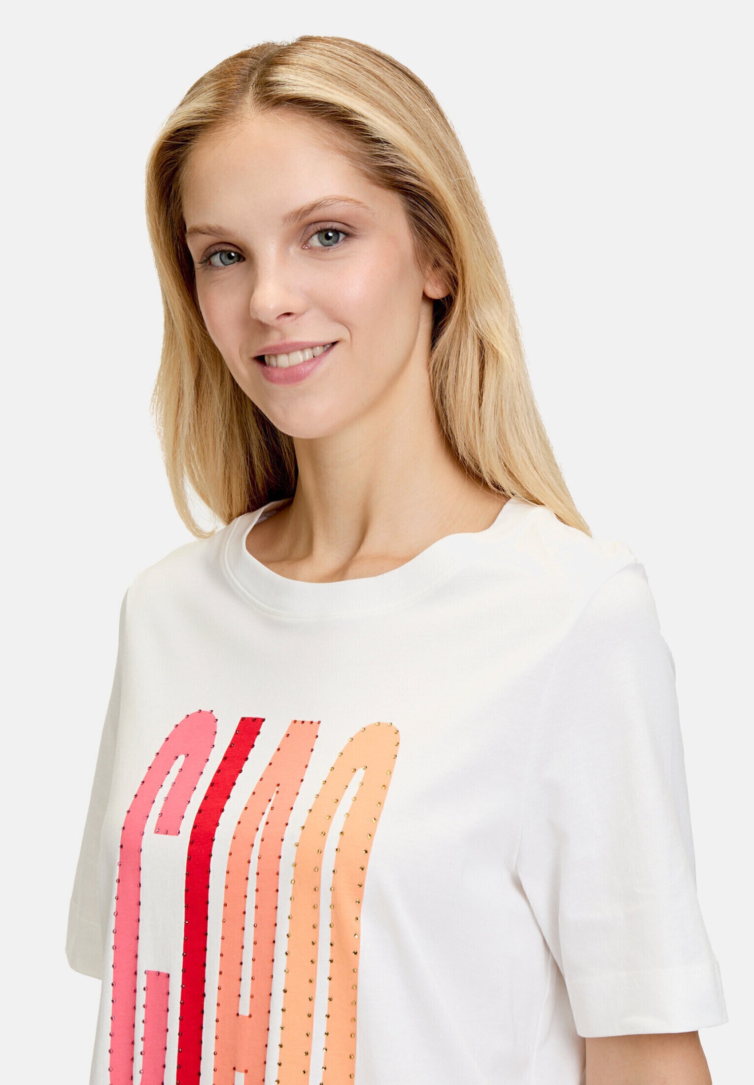 Cartoon Kurzarmshirt »Damen mit Rundhalsausschnitt« 1 Stk. Hotfix