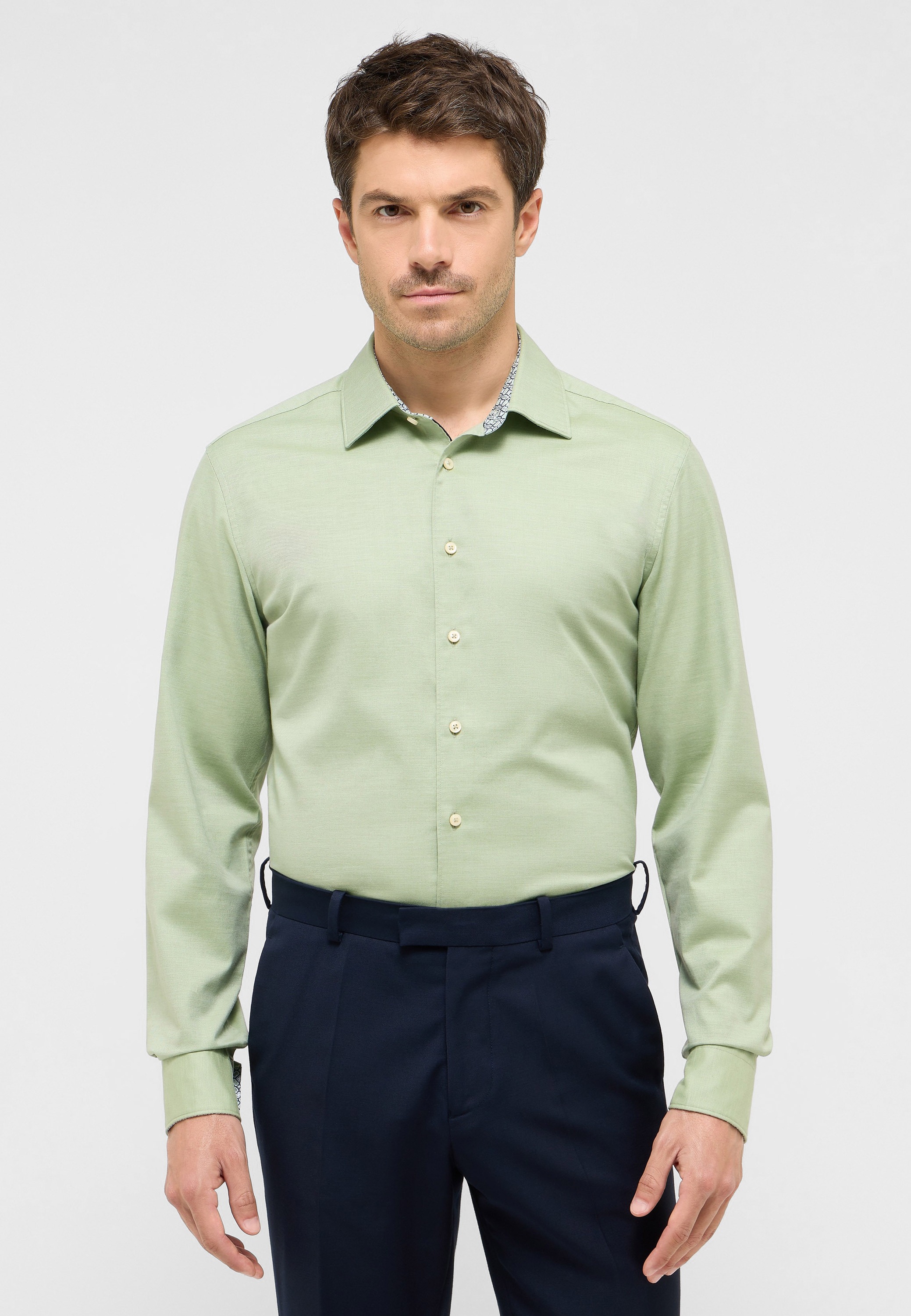 Eterna Langarmhemd "SLIM FIT", EASY IRON (bügelleicht) günstig online kaufen