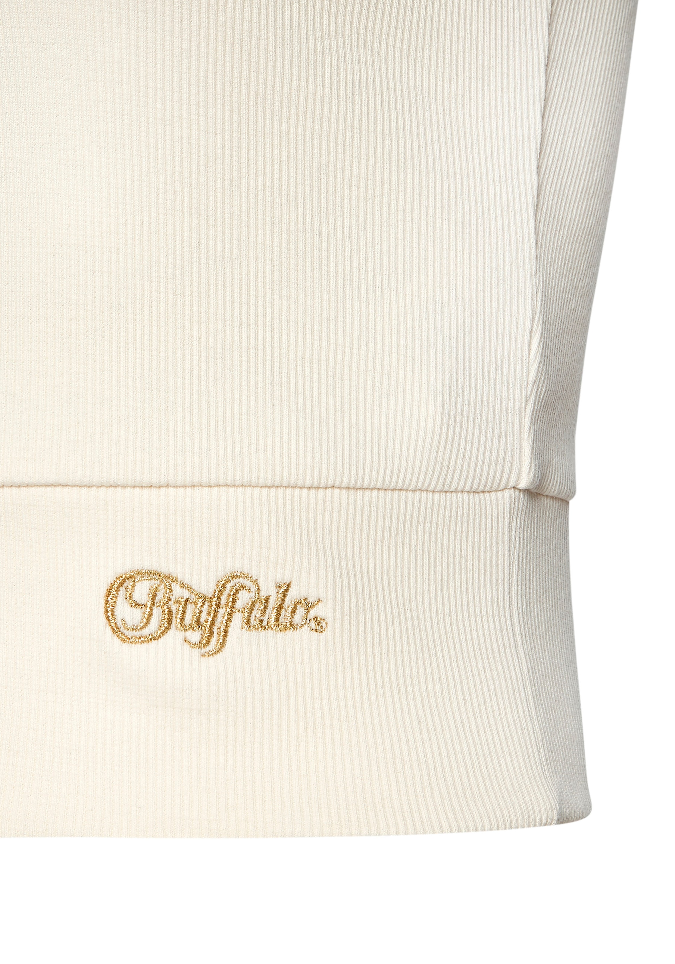 Buffalo Crop-Top, in Rippstruktur mit breitem Bund