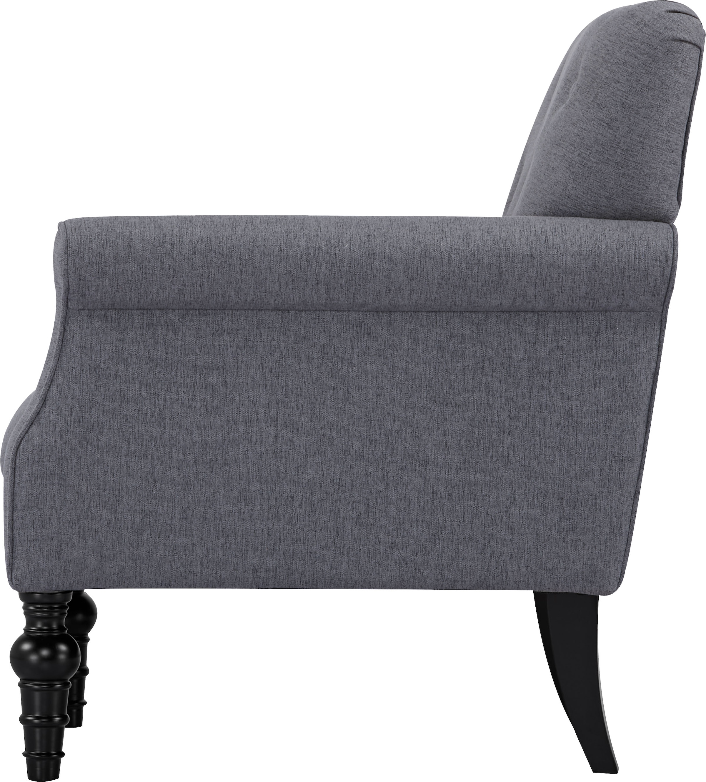 Home affaire Sessel »RANNA, Sessel Wohnzimmer in Chesterfield-Optik«, mit Knopf-Steppung, in Samt und Webstoff
