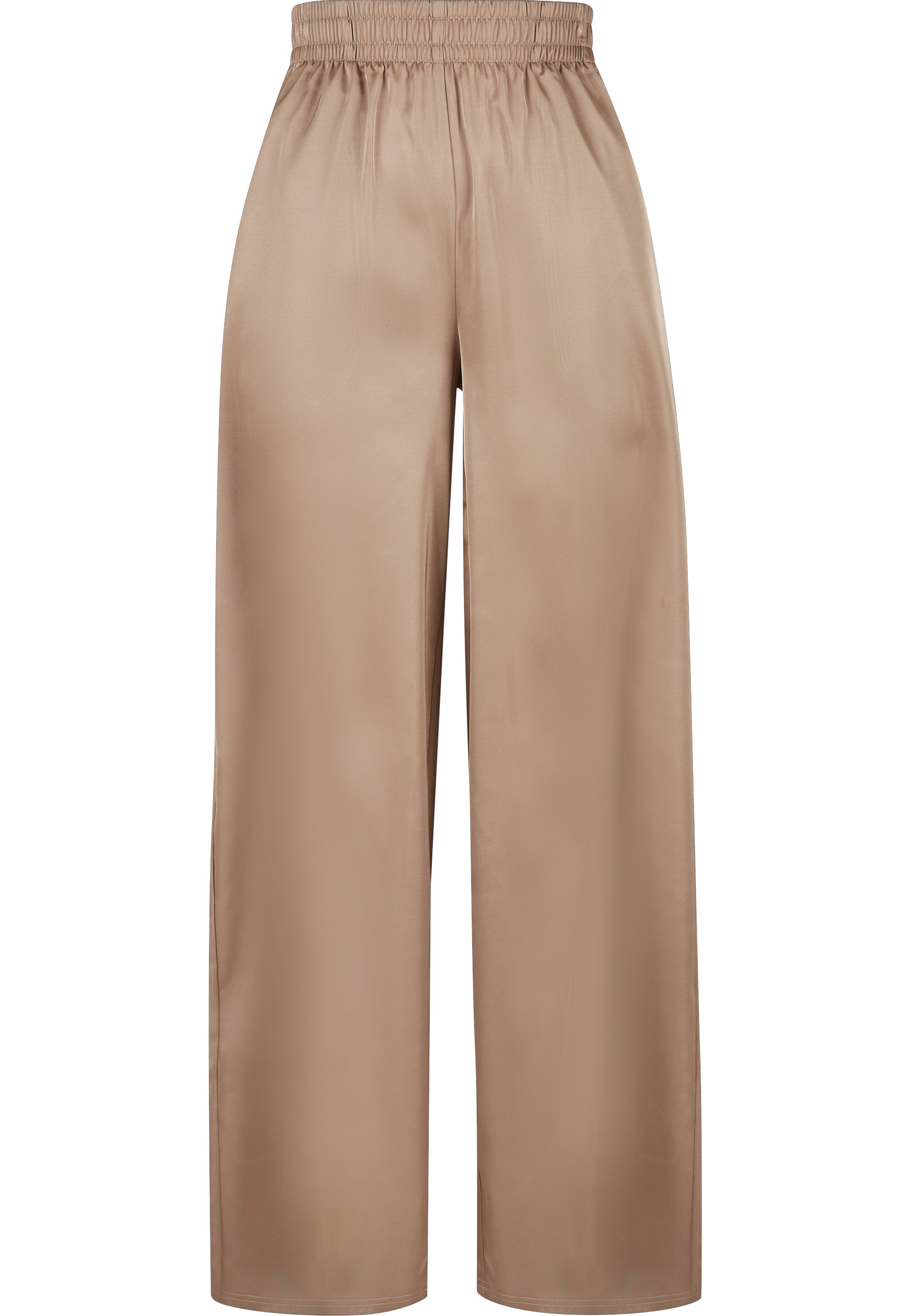 URBAN CLASSICS Stoffhose "Urban Classics Damen Ladies Satin Wide Leg Pants" günstig online kaufen