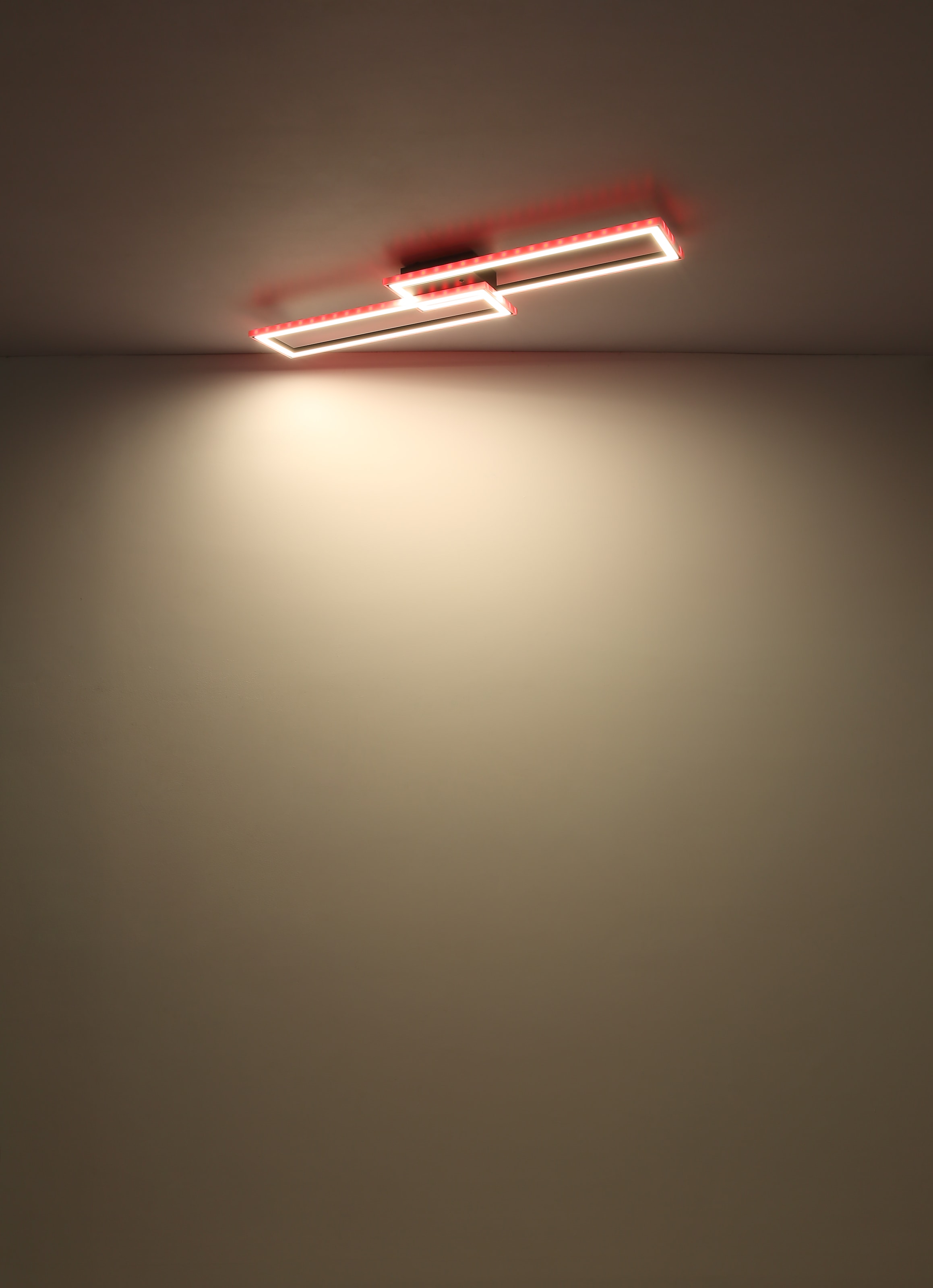GLOBO LIGHTING LED Deckenleuchte »MIRELLA«, Leuchtmittel LED-Modul | LED fest integriert, Deckenlampe/schwarz/Regenbogeneffekt/ CCT 2700-6500K