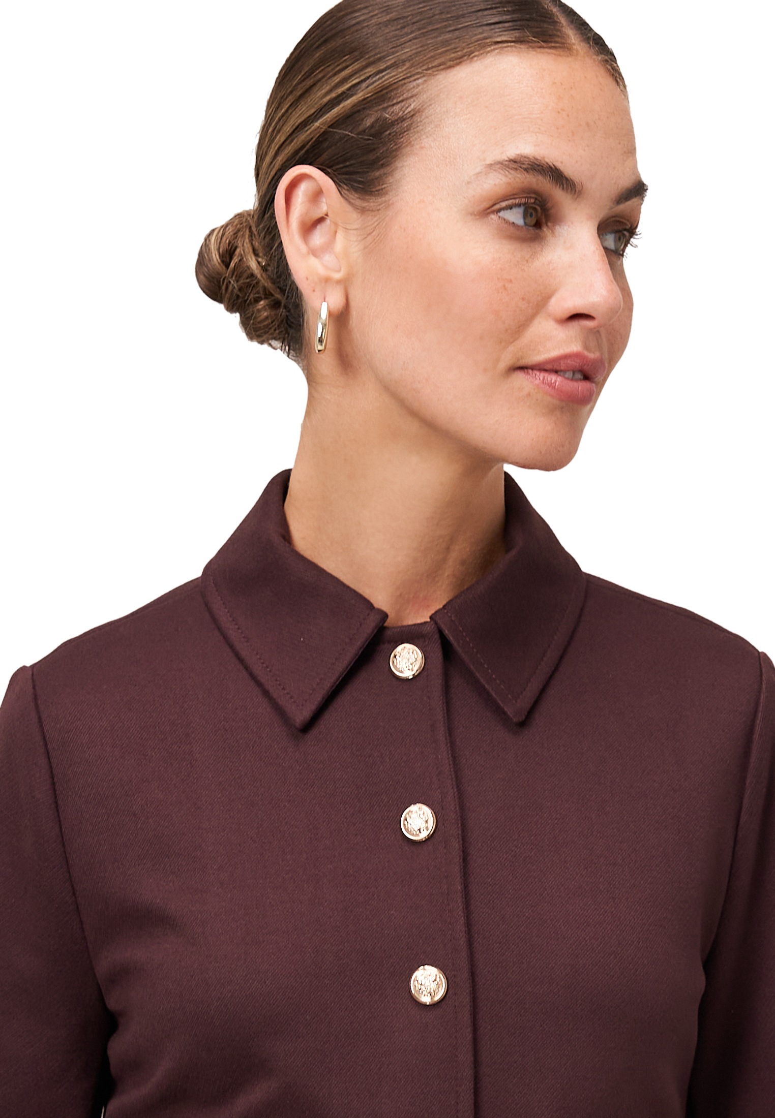 Zero Jackenblazer »zero Damen Twill-Blazer mit Klappentaschen«, Knopfleiste