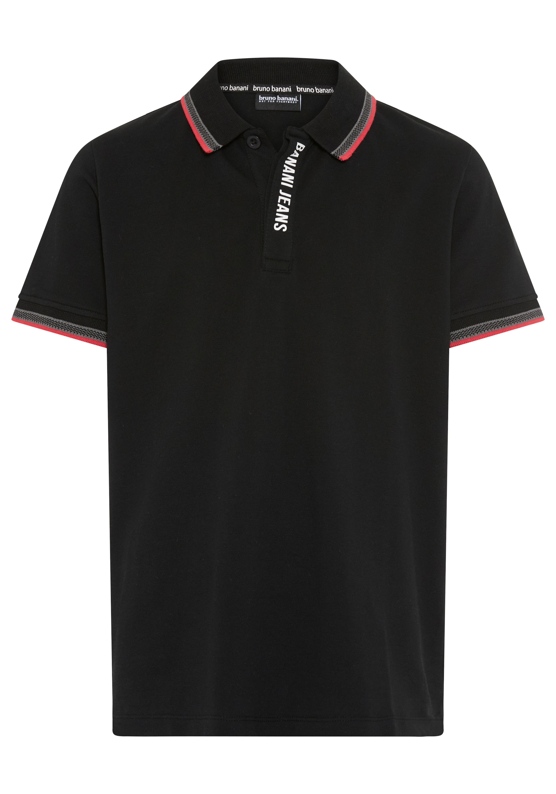 Bruno Banani Poloshirt »Piqué-Shirt mit Logo-Print für Jungen« Basic-Passform, Kurzarm, mit Knopfleiste, mit Logodruck