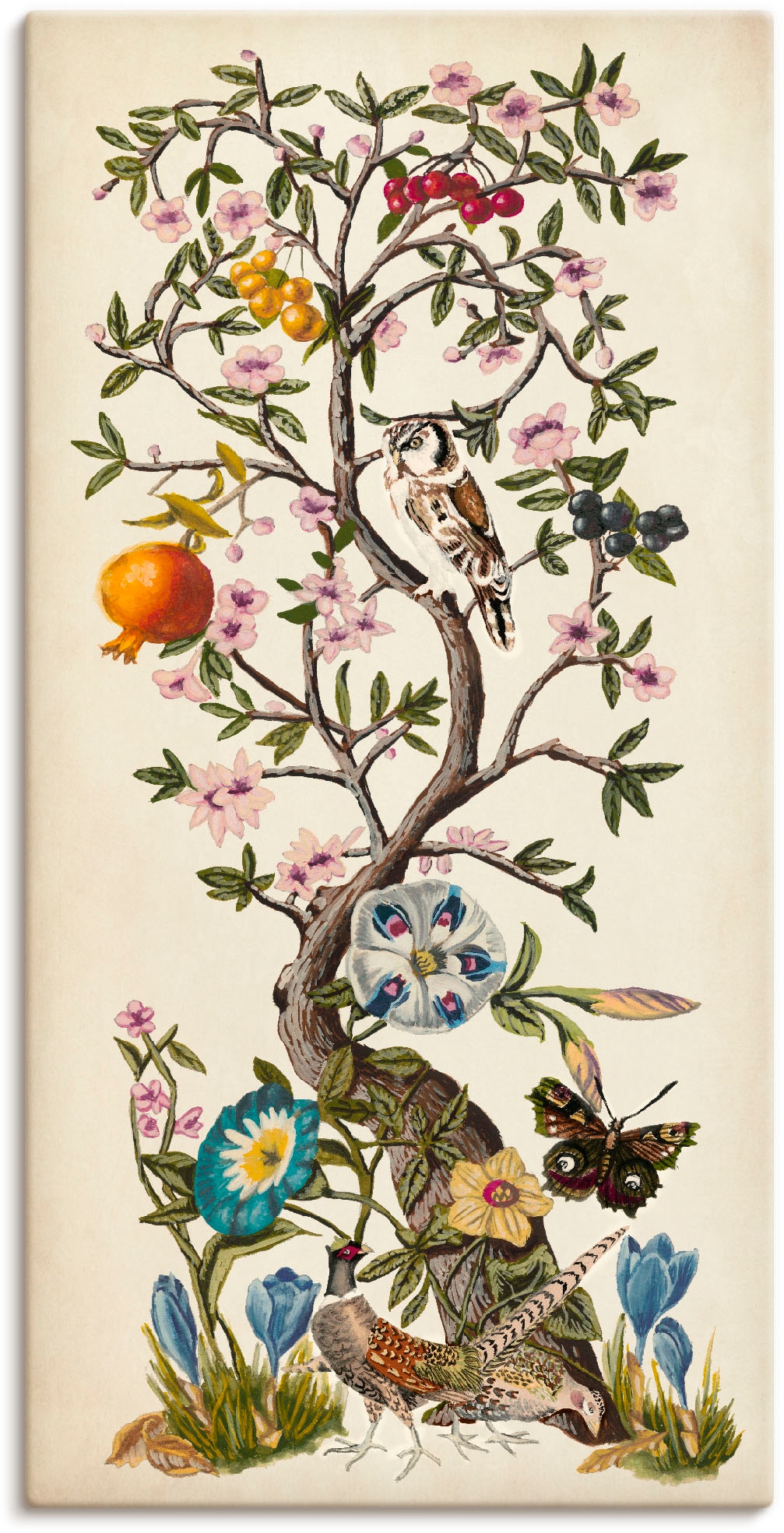 Artland Wandbild »Chinoiserie Natur I«, Pflanzen, (1 St.), als Alubild,  Leinwandbild, Wandaufkleber oder Poster in versch. Größen bestellen | BAUR