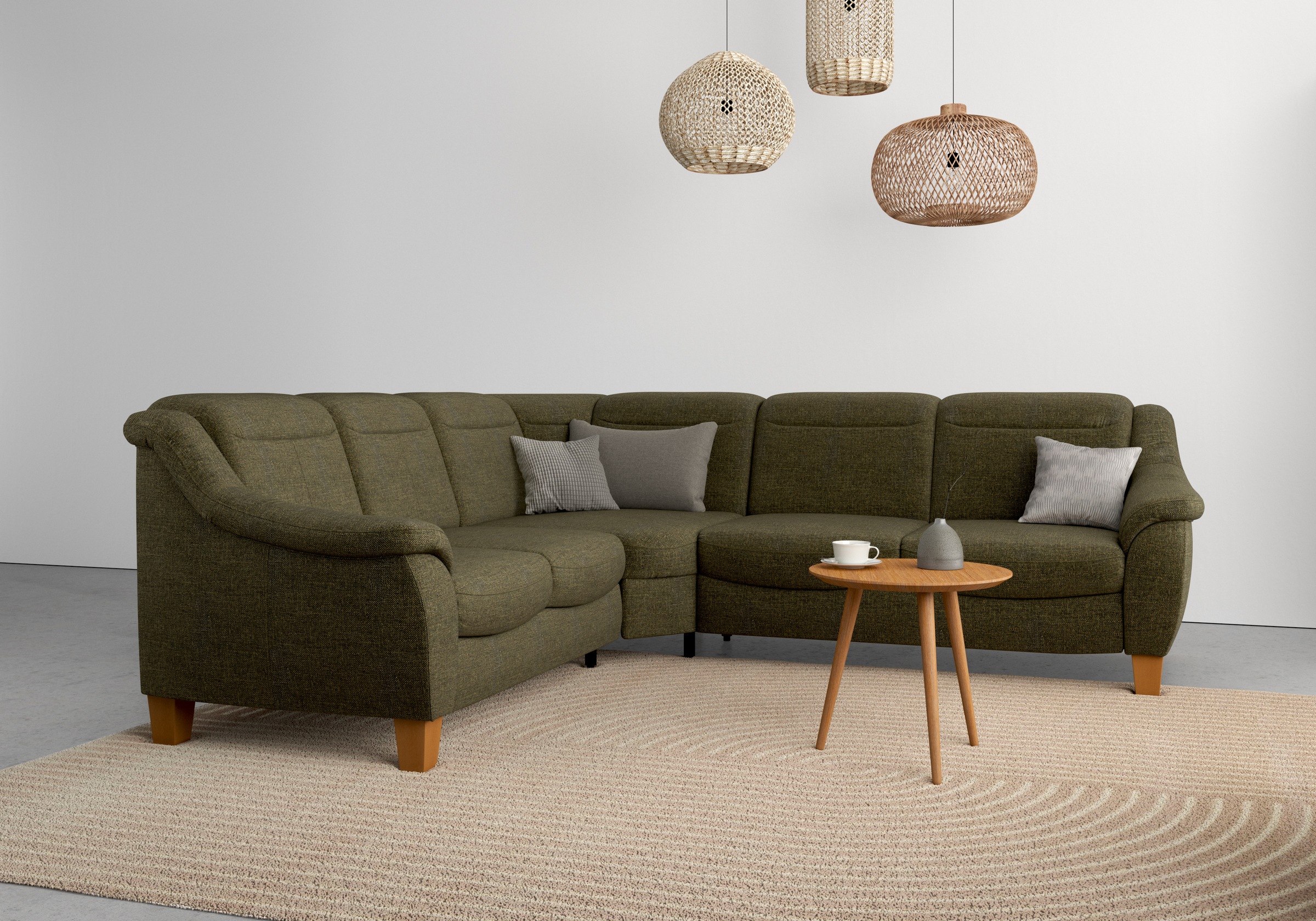 OTTO home Ecksofa "Caldera L-Form" Federkern, optional Kopfteilverstellung, Schlaffunktion & Bettkasten