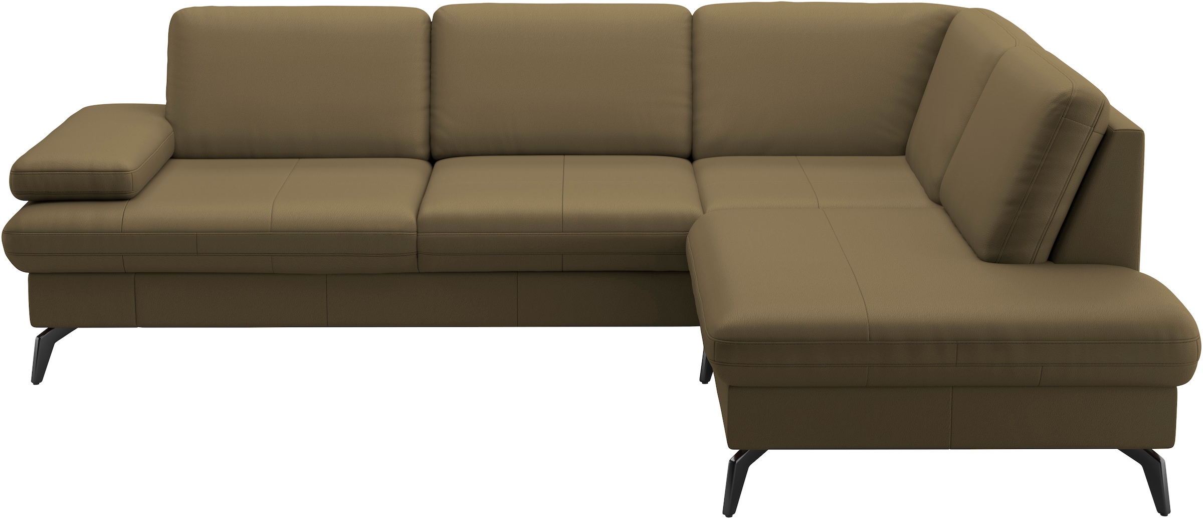 sit&more Ecksofa »Morris L-Form, inkl. Sitztiefenverstellung«, wahlweise mit Armteilverstellung, Bettfunktion & Bettkasten