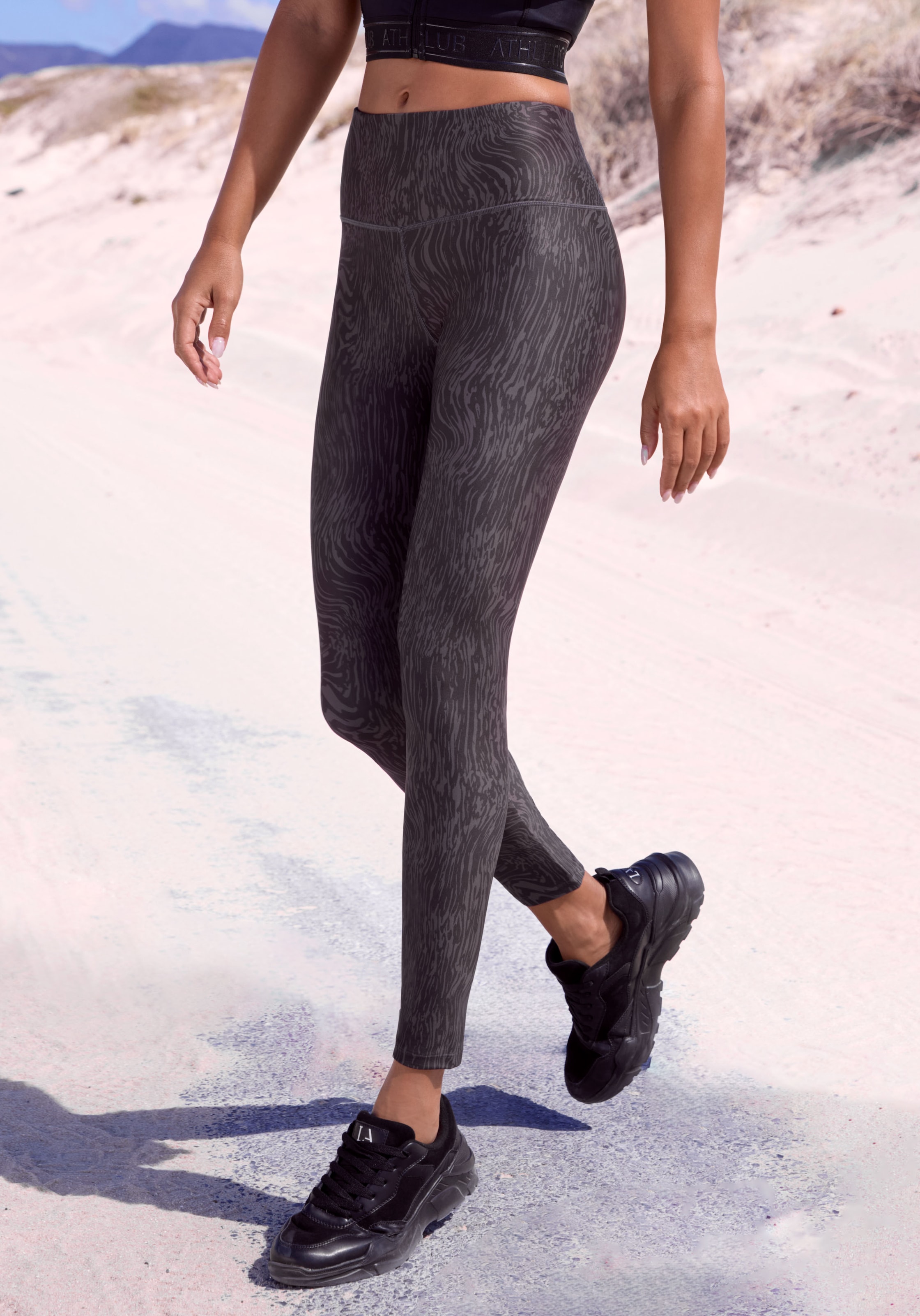 LASCANA ACTIVE Funktionsleggings, mit gemustertem Druck günstig online kaufen
