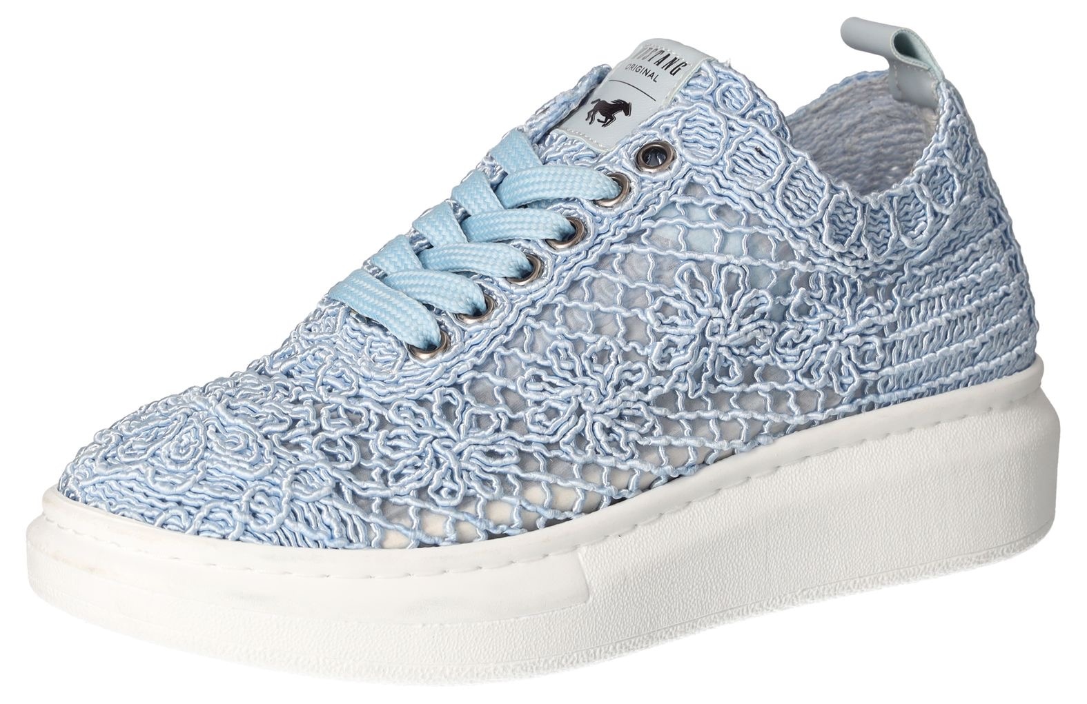 Mustang Shoes Sneaker, Plateausneaker, Schnürschuh mit Keilabsatz günstig online kaufen