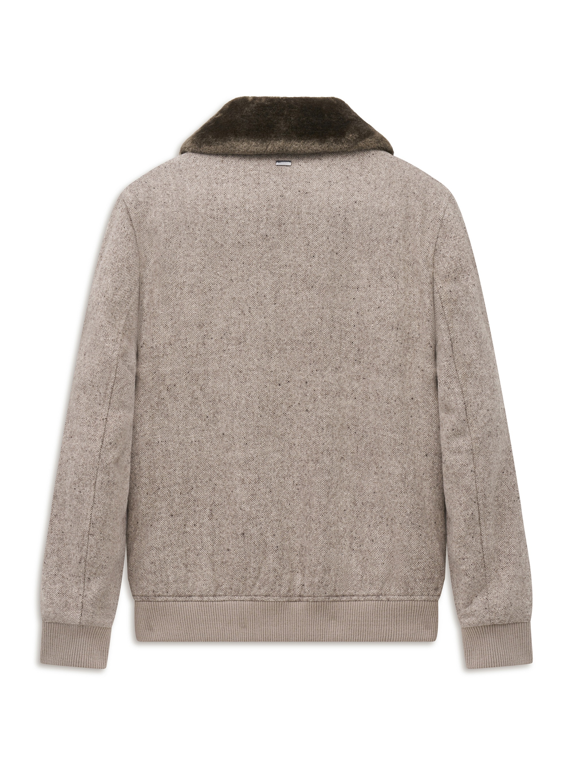 bugatti Blouson »Regular Fit« ohne Kapuze Regular Fit Wolle Fellkragen