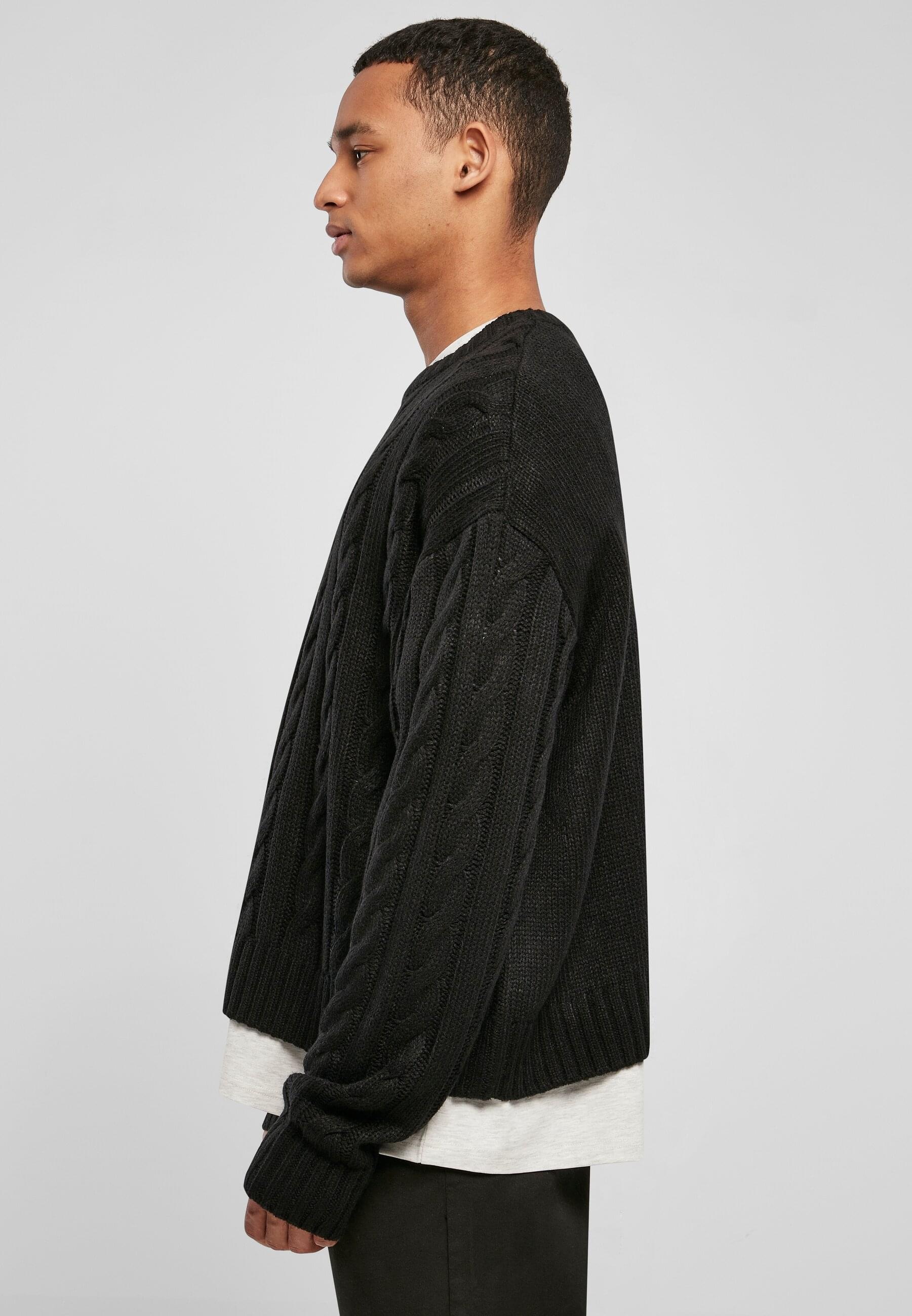 URBAN CLASSICS Rundhalspullover »Urban Classics Herren Boxy Sweater«, (1 tlg.)