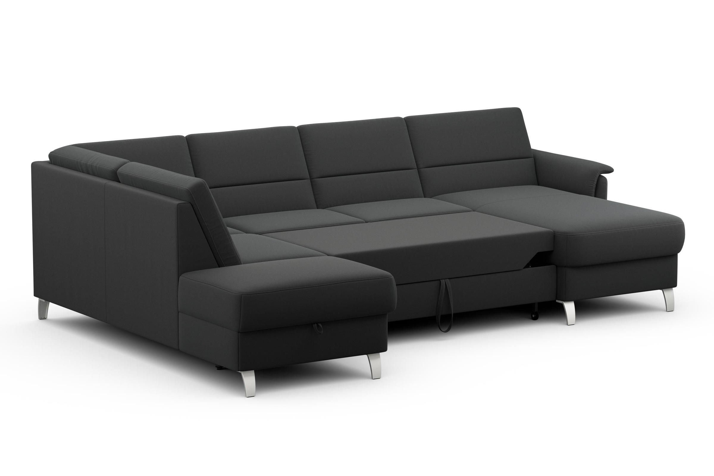 sit&more Wohnlandschaft »Palmera U-Form«, Federkern, wahlweise mit Bettfunktion und mit/ohne Stauraum