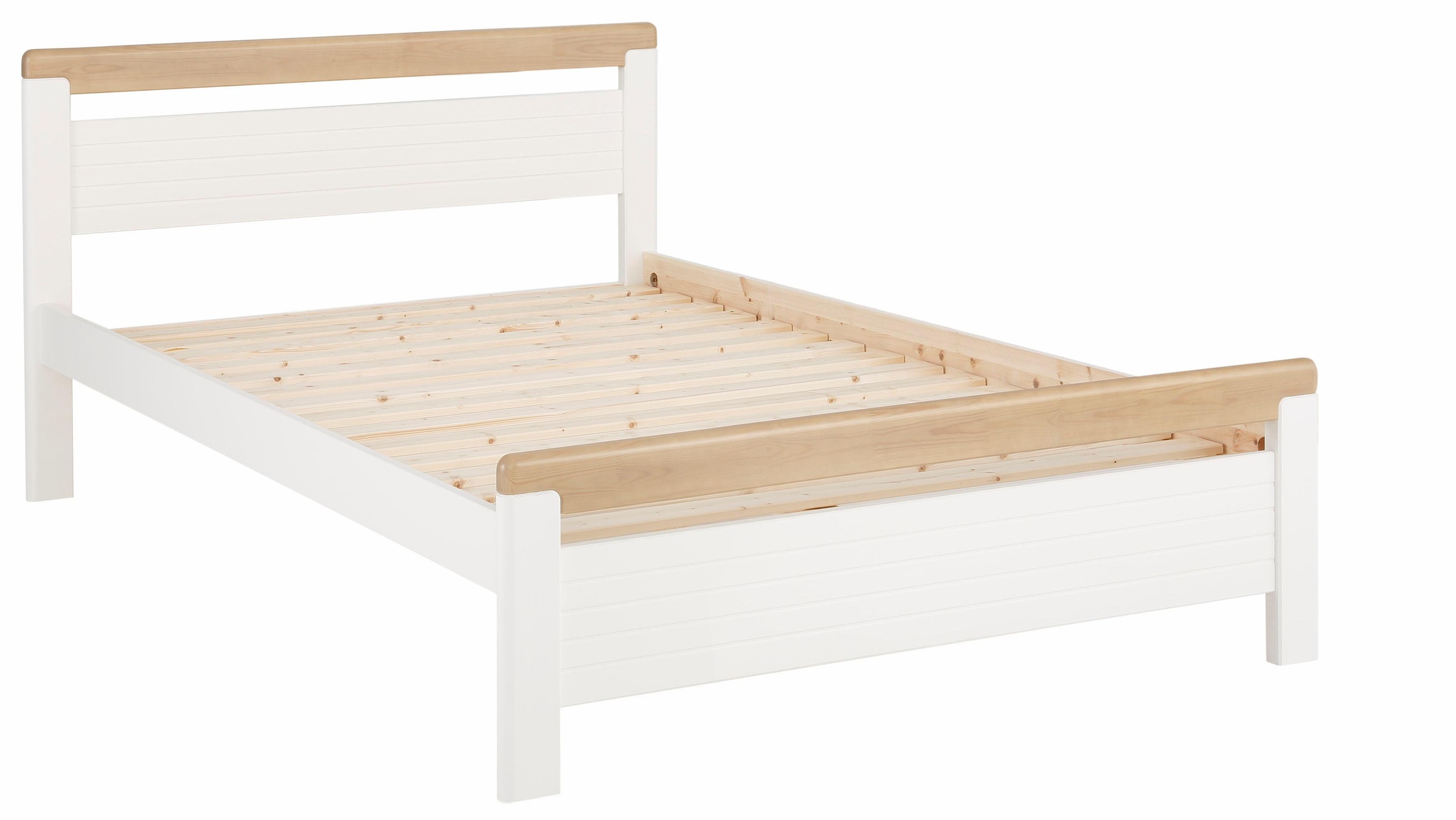 OTTO home Massivholzbett ""CAPRE" im skandinavischem Landhausstil" mit Roll günstig online kaufen