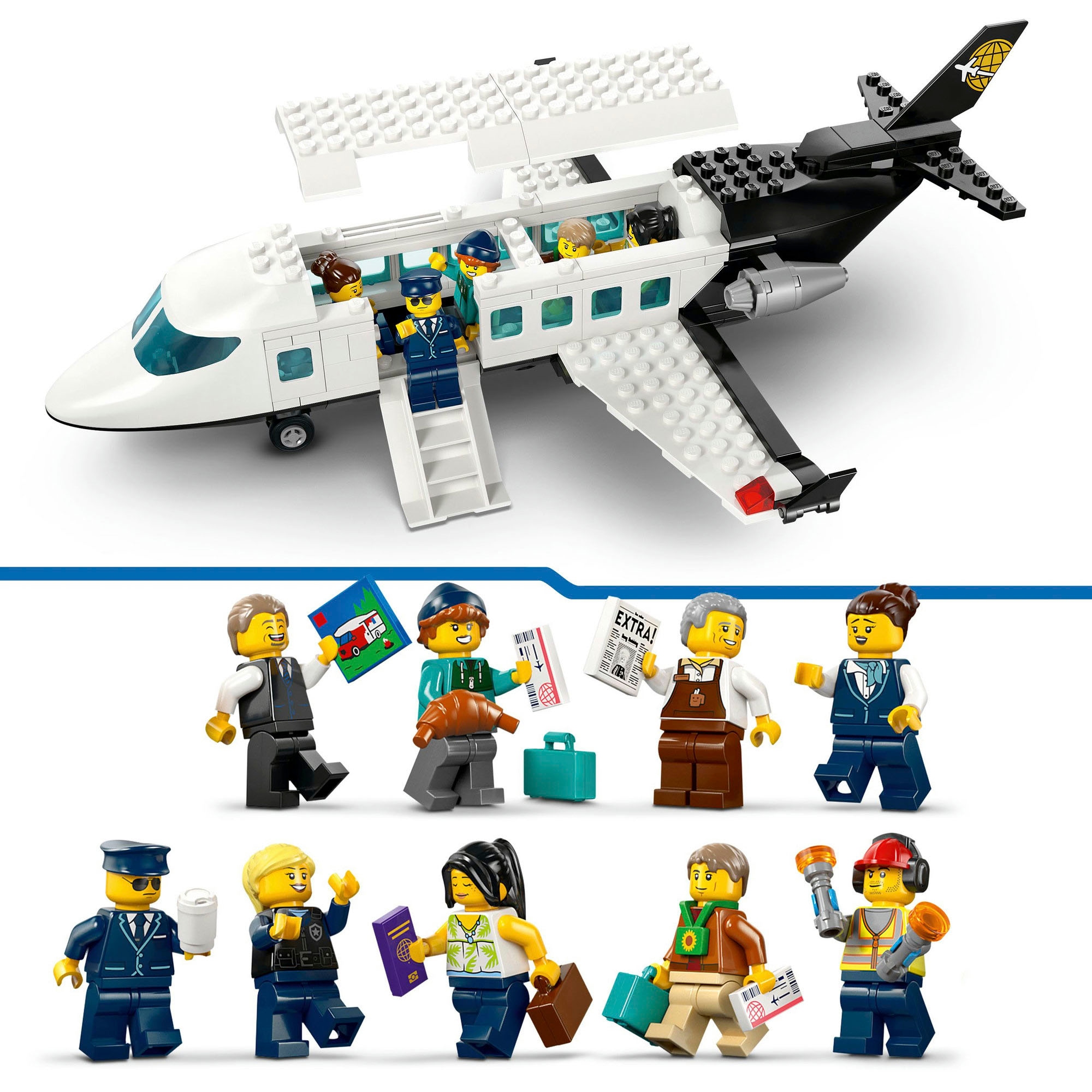 LEGO® Konstruktionsspielsteine »Flughafen mit Flugzeug (60502), LEGO City« Made in Europe
