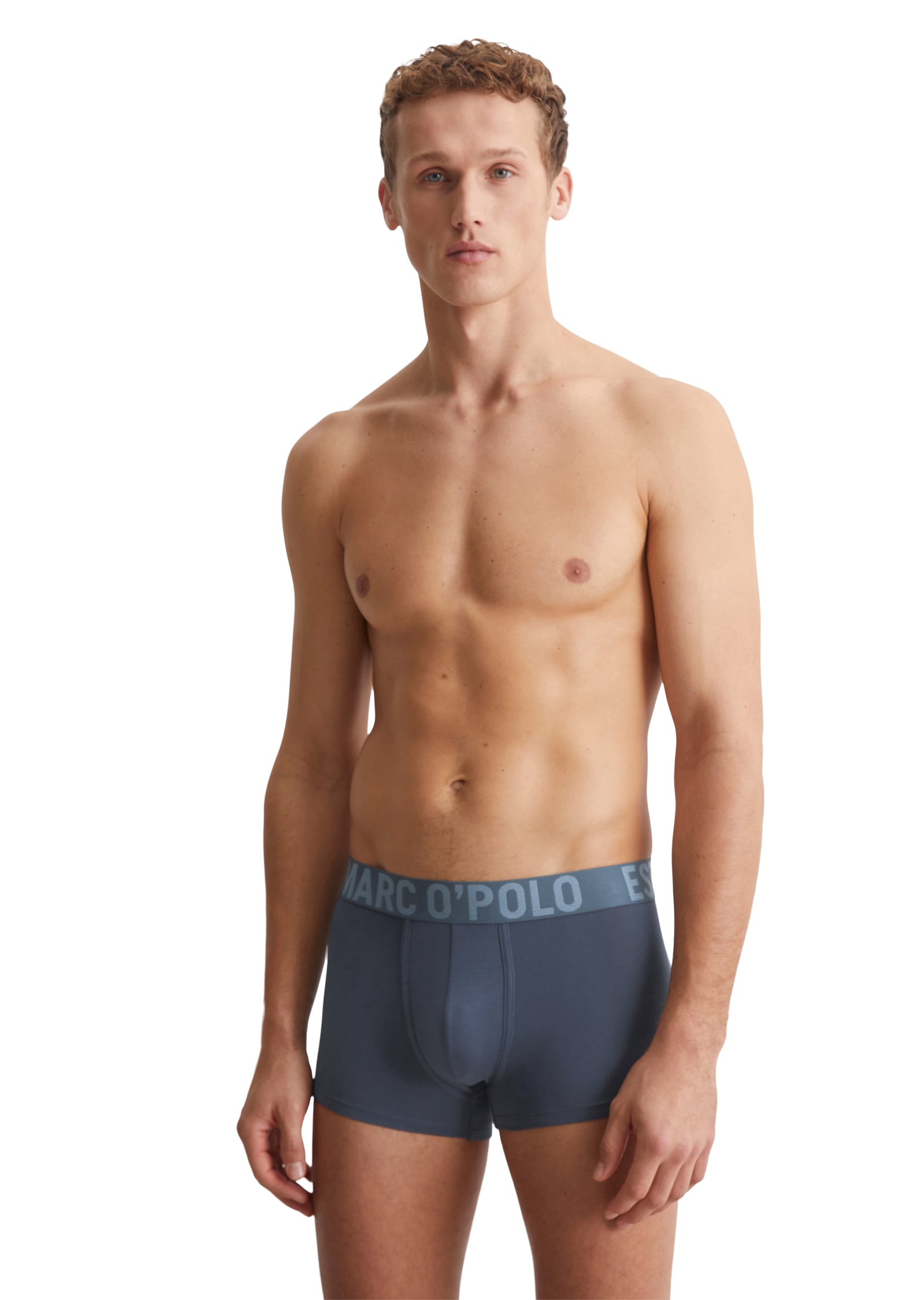 Marc O'Polo Trunk »Essentials«, (3er Pack), mit Webbund mit kontrastfarbenem Logo-Schriftzug
