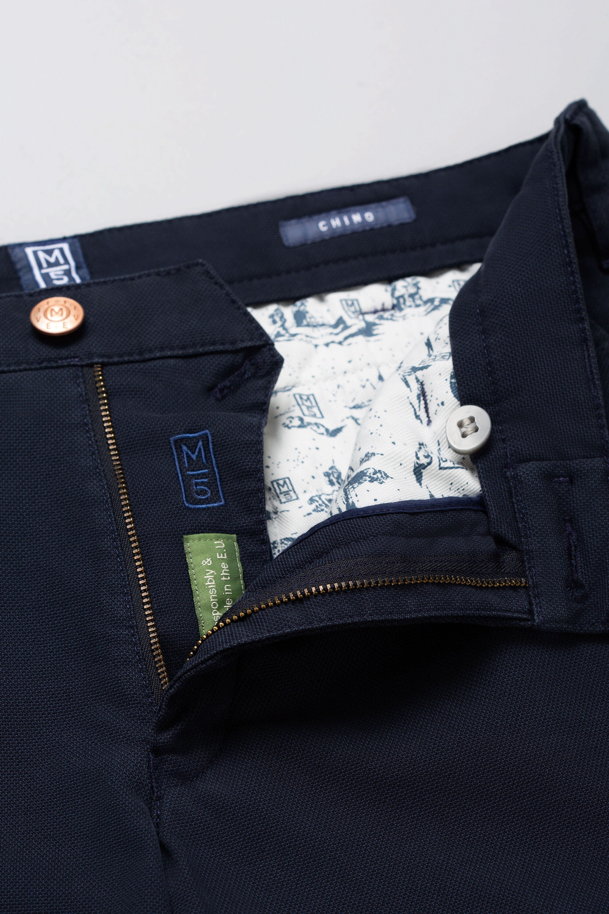 MEYER Chinos »M5 Chino«, im unifarbenem Design