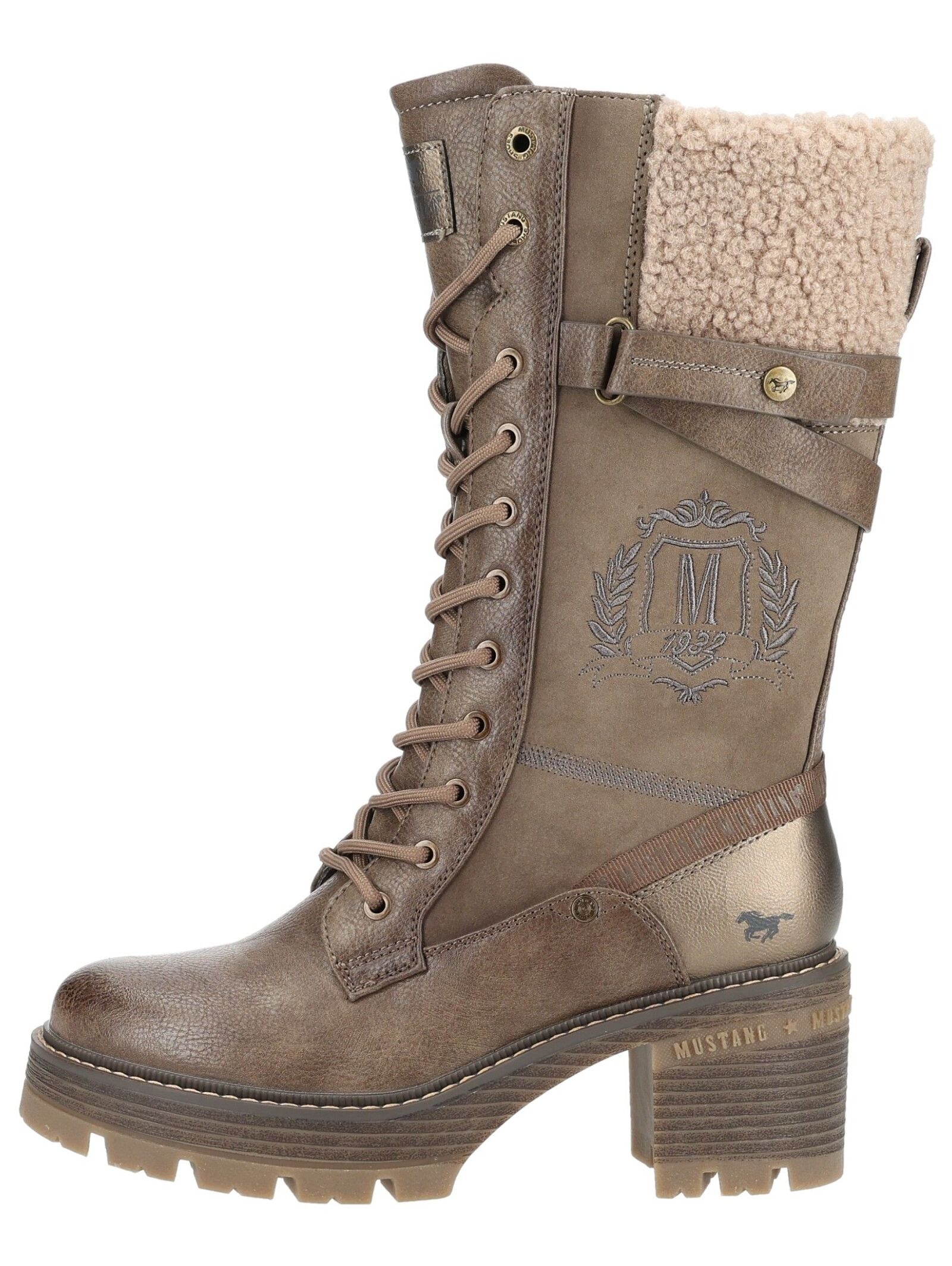 Mustang Shoes Schnürstiefel »Mustang Shoes Stiefel Lederimitat/Textil«