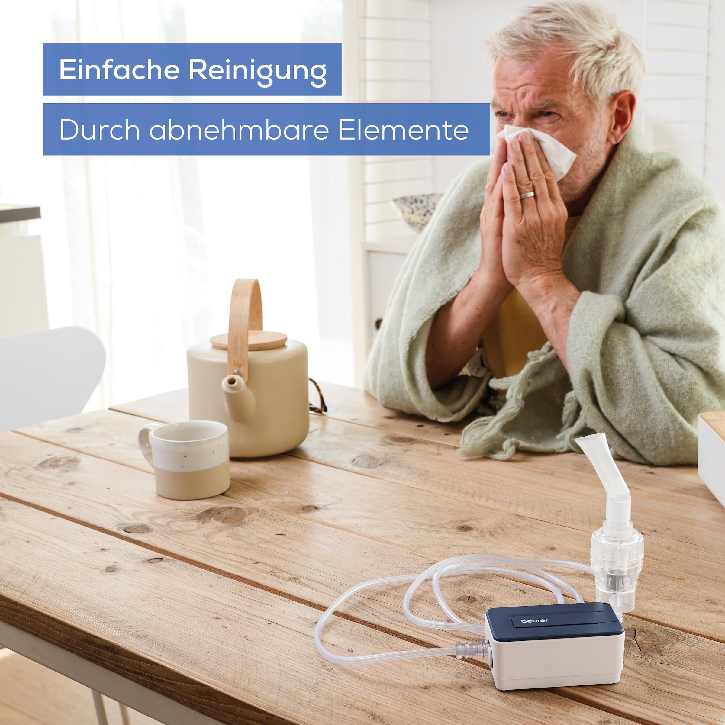 BEURER Inhalationsgerät »IH 15 Inhalator zur Behandlung der oberen und unteren Atemwege« Anwendung bei Erkältung, Asthma, und Atemwegserkrankungen