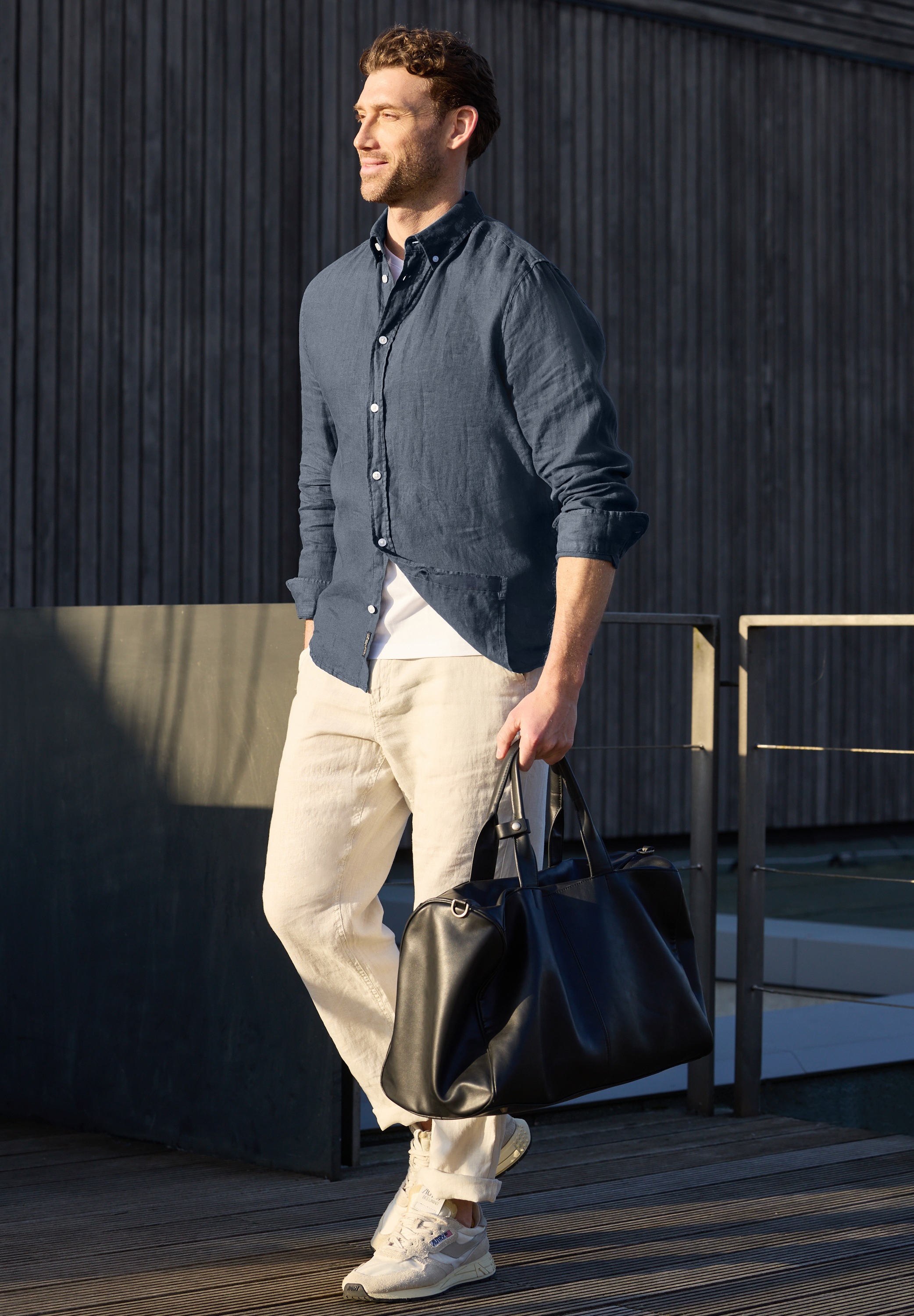 STREET ONE MEN Leinenhemd aus Leinen